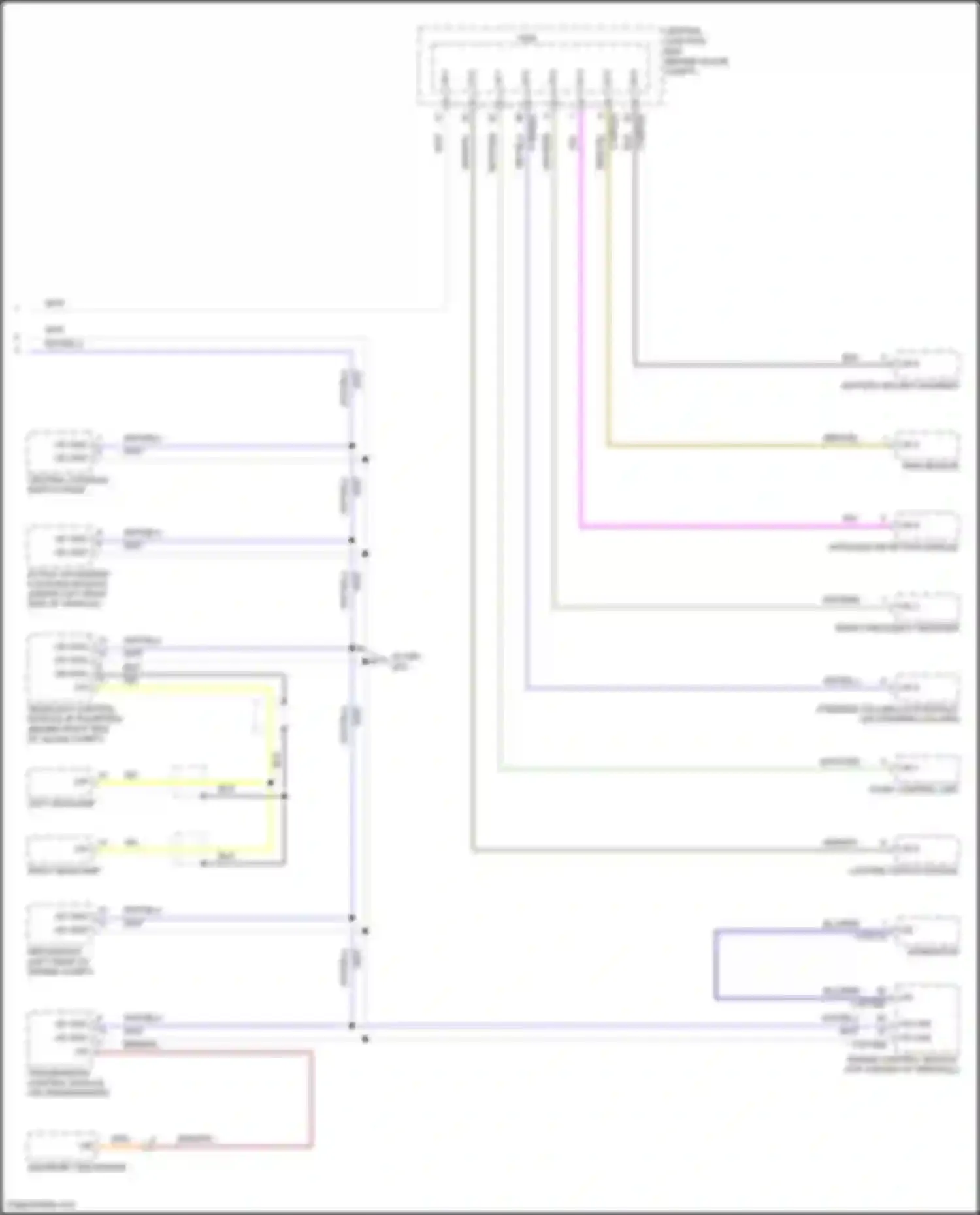Freelander Land Rover L359 (2006-2010): Diagnostic socket circuit (2 of 2)