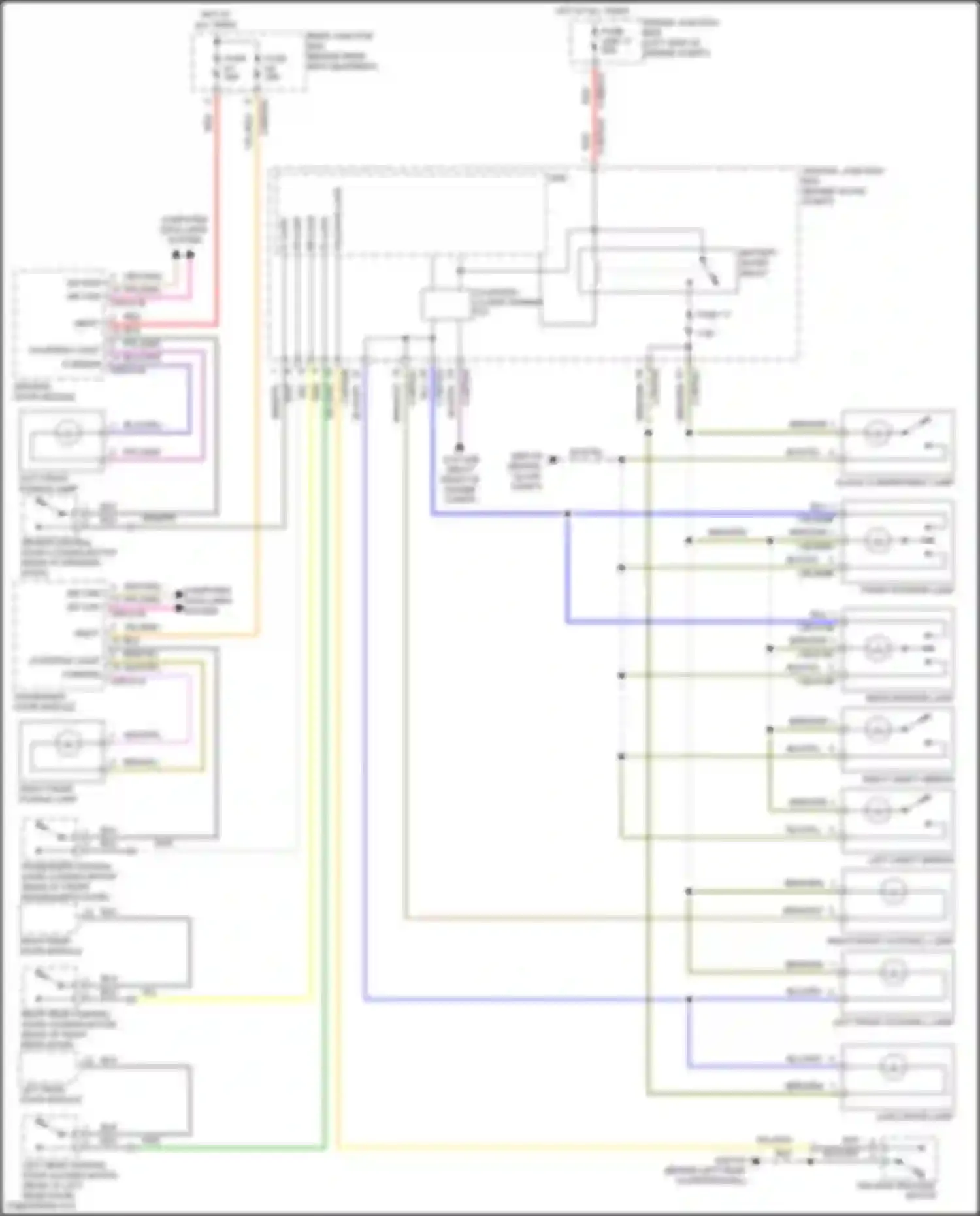 Freelander Land Rover L359 (2006-2010): Courtesy lamps circuit