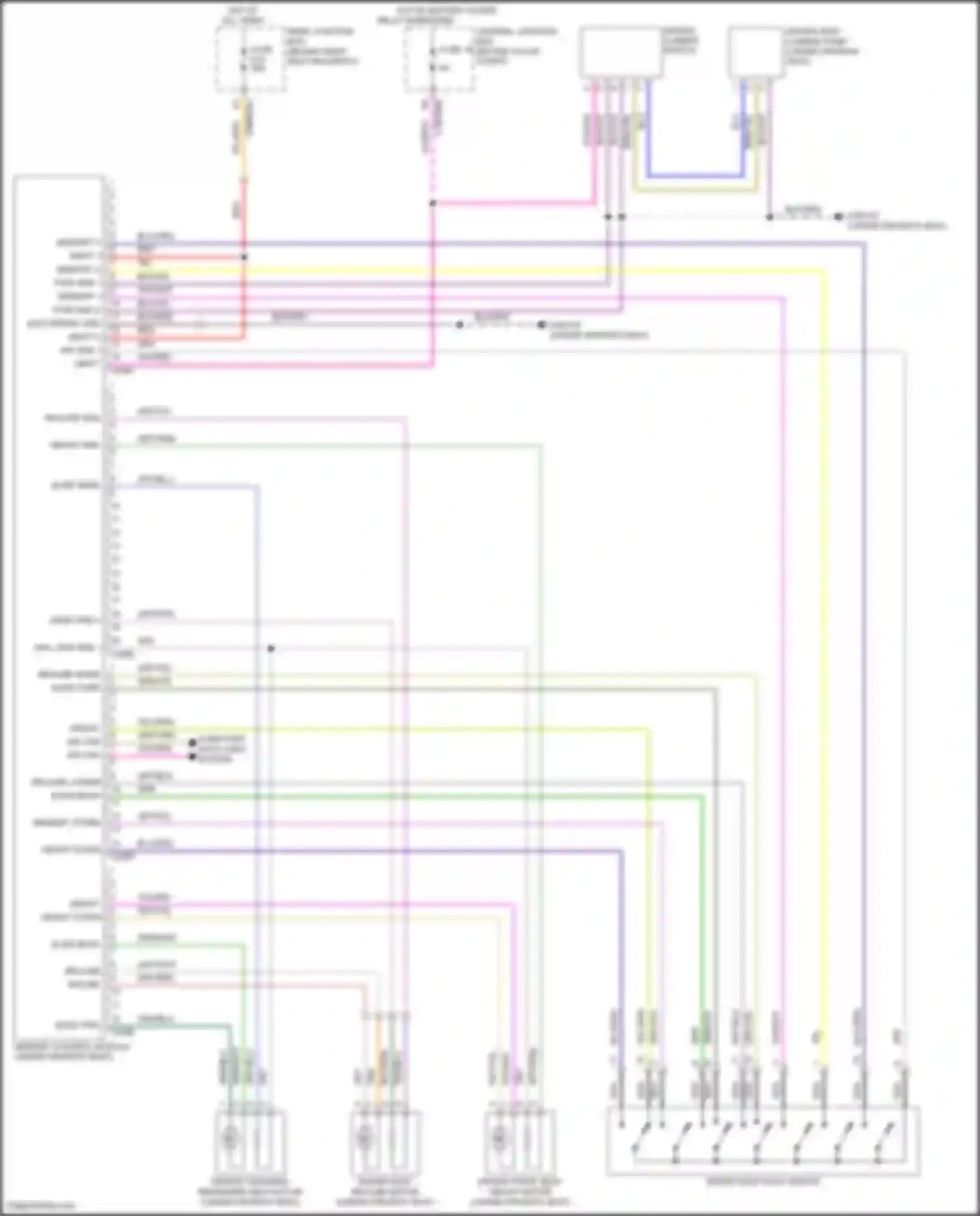 Freelander Land Rover L359 (2006-2010): Memory systems circuit