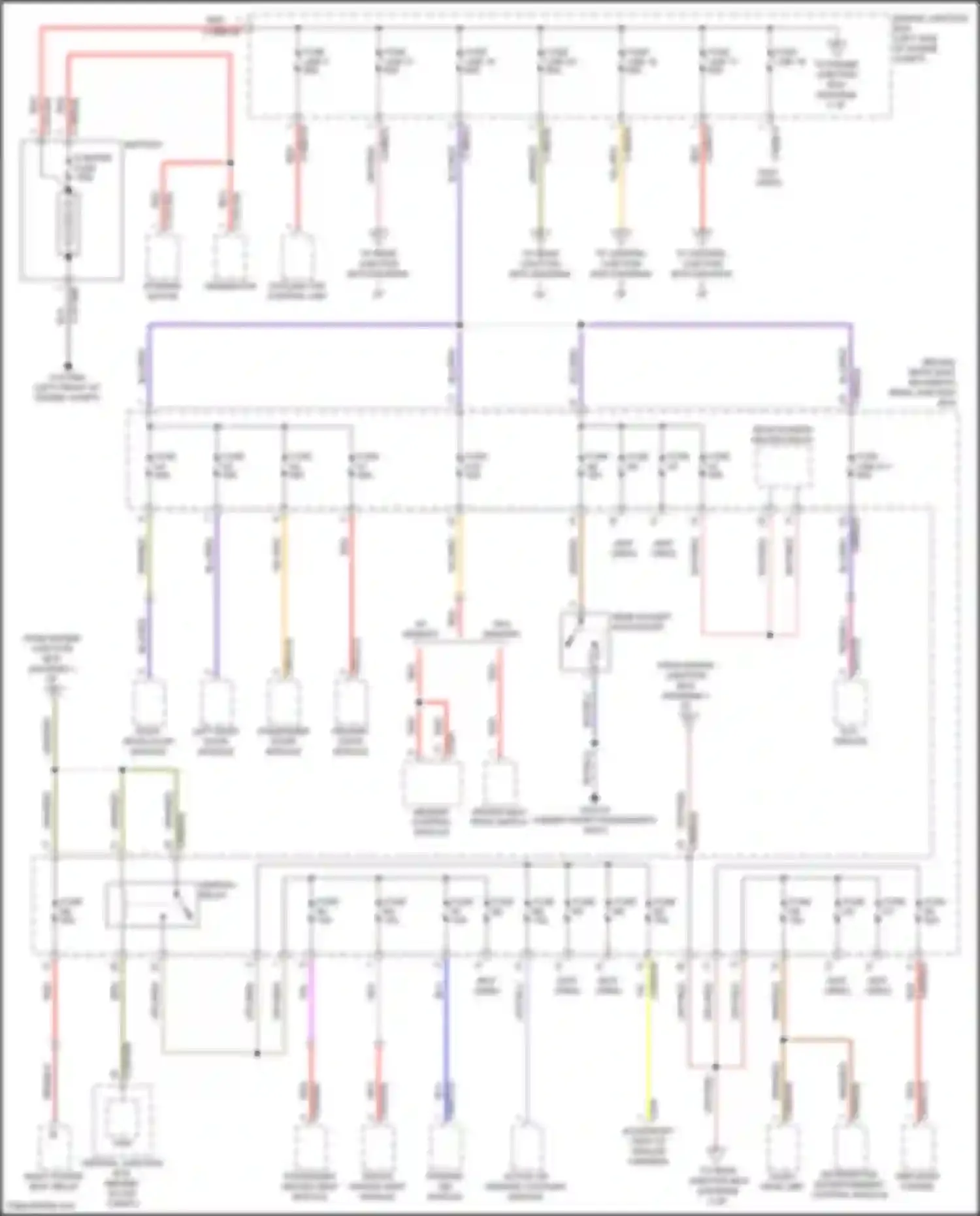 Freelander Land Rover L359 (2006-2010): Power distribution circuit (1 of 4)