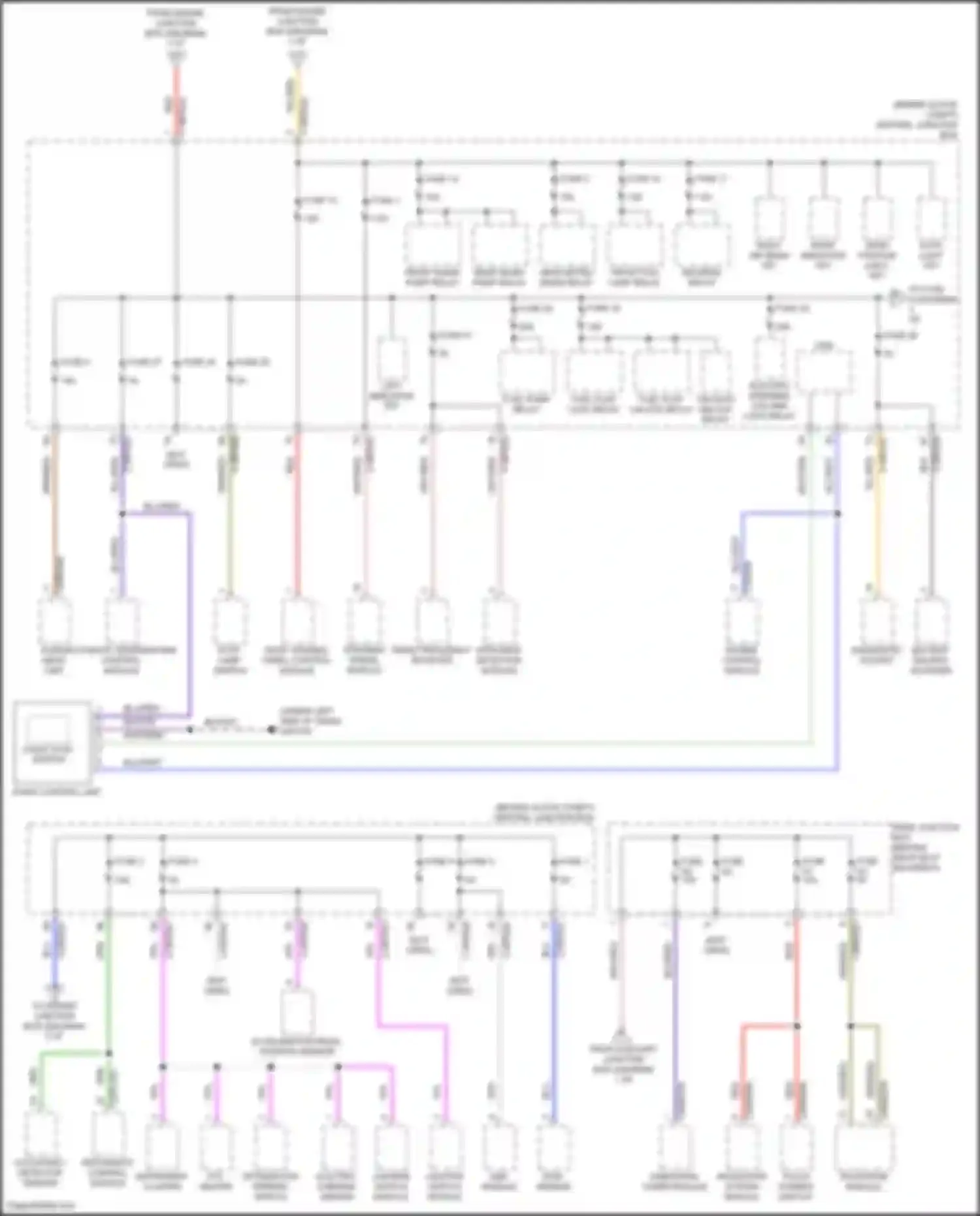 Freelander Land Rover L359 (2006-2010): Power distribution circuit (2 of 4)