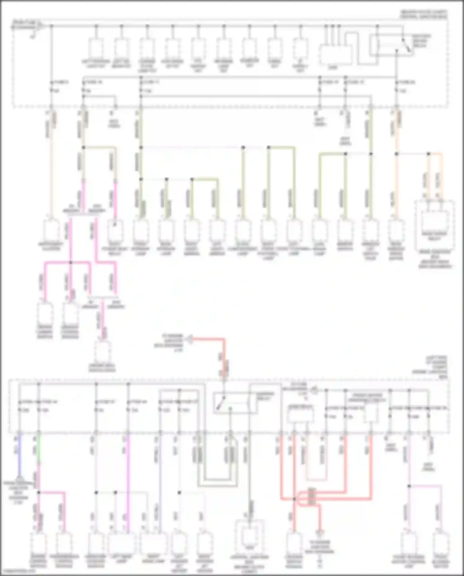 Freelander Land Rover L359 (2006-2010): Power distribution circuit (3 of 4)