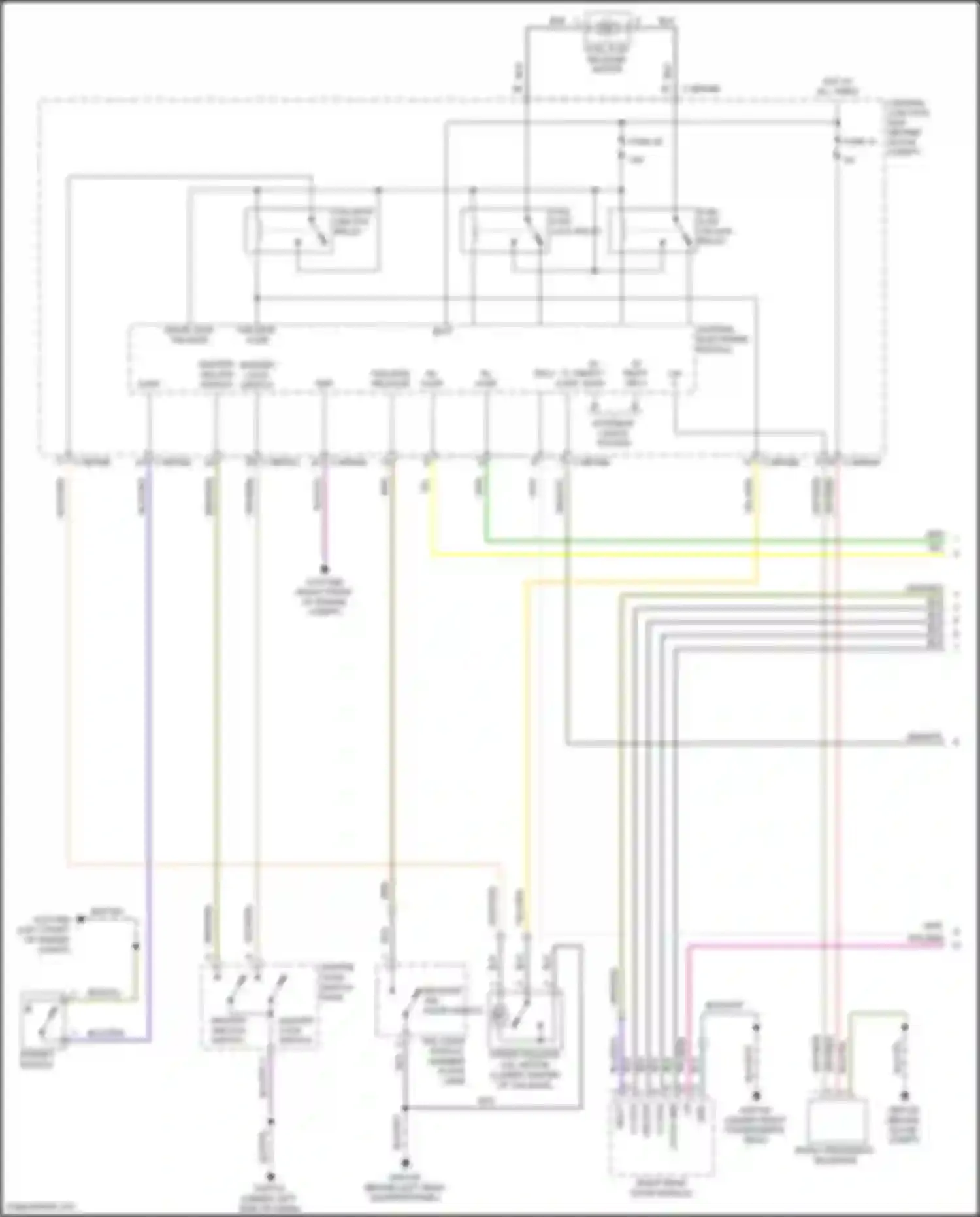 Freelander Land Rover L359 (2006-2010): Power door locks circuit (1 of 2)
