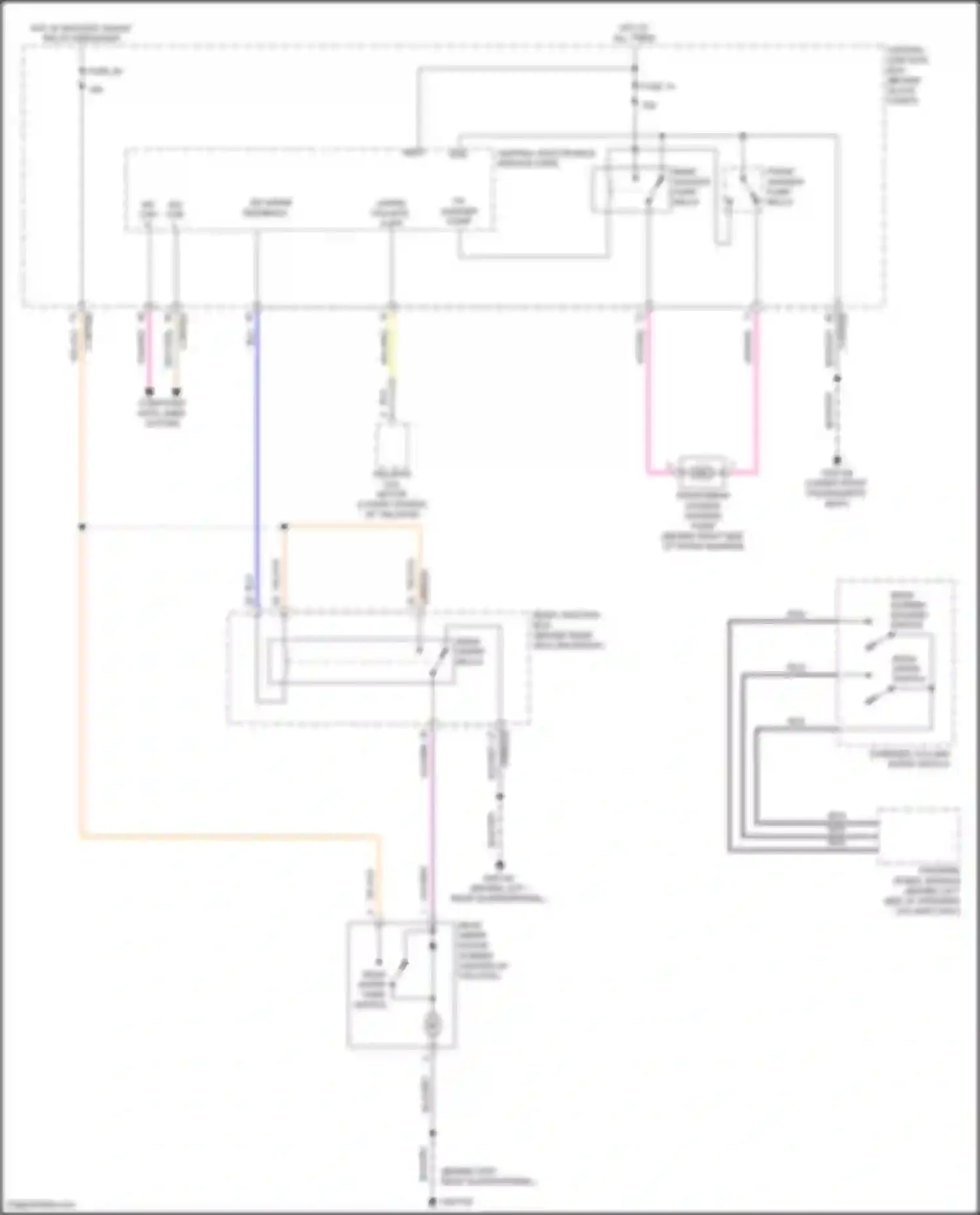 Freelander Land Rover L359 (2006-2010): Rear wiper/washer circuit
