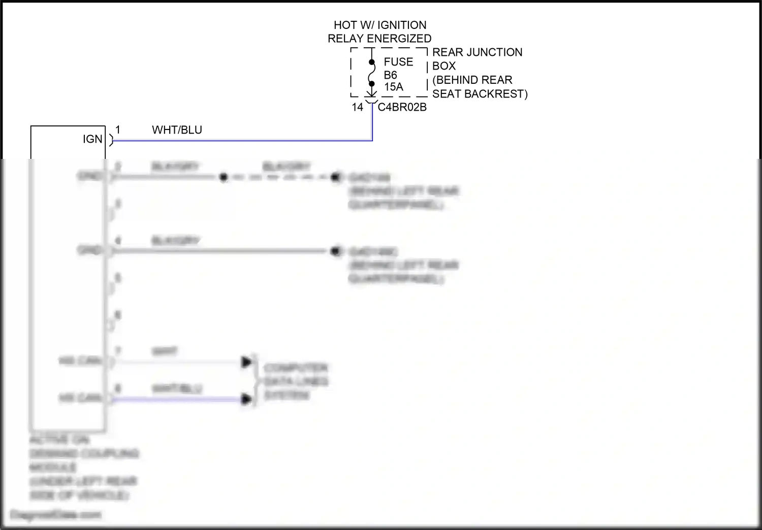 Wiring diagram computer data lines system for Land Rover Freelander L359 (2006-2010) (30 of 39)