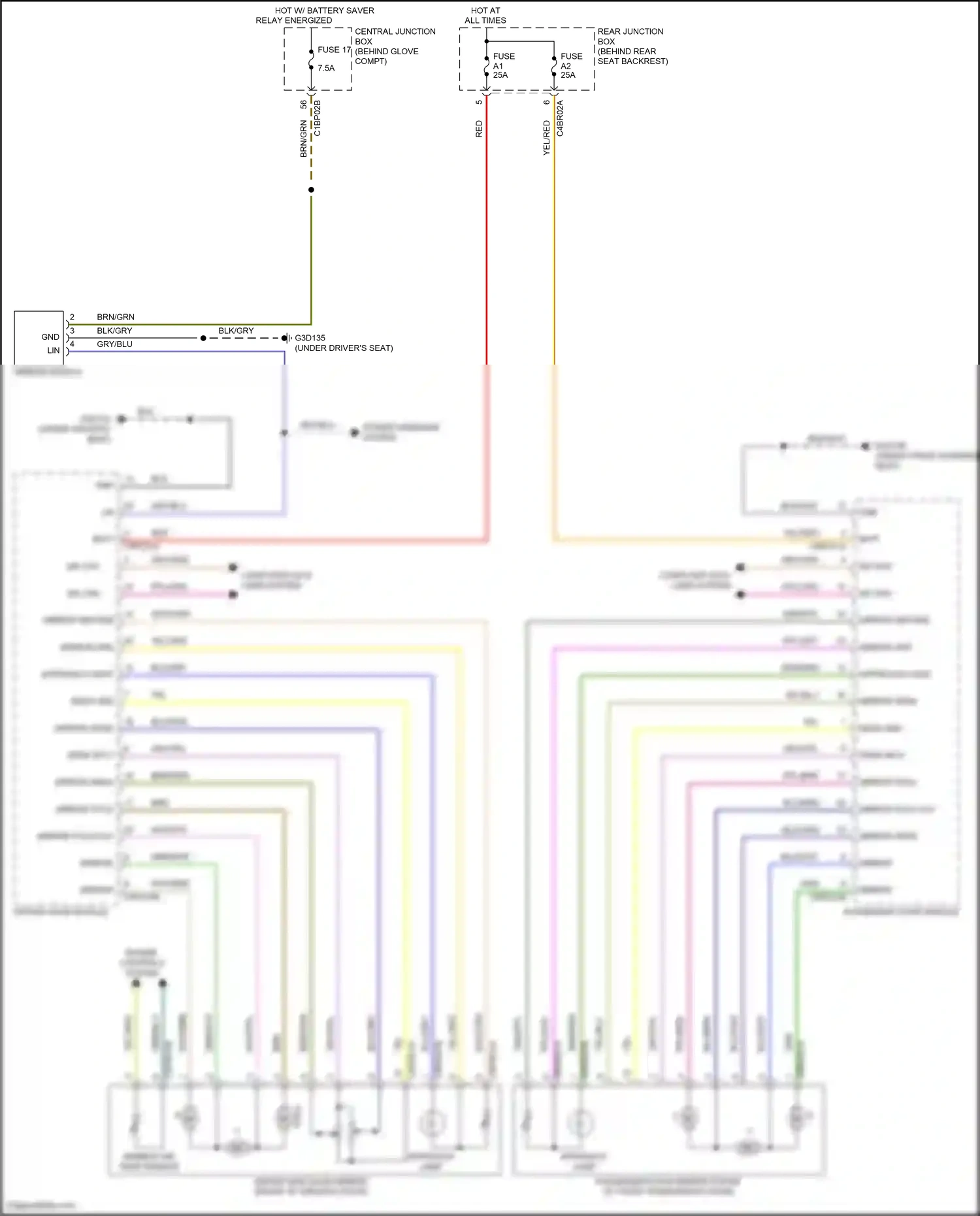 Wiring diagram computer data lines system for Land Rover Freelander L359 (2006-2010) (7 of 39)