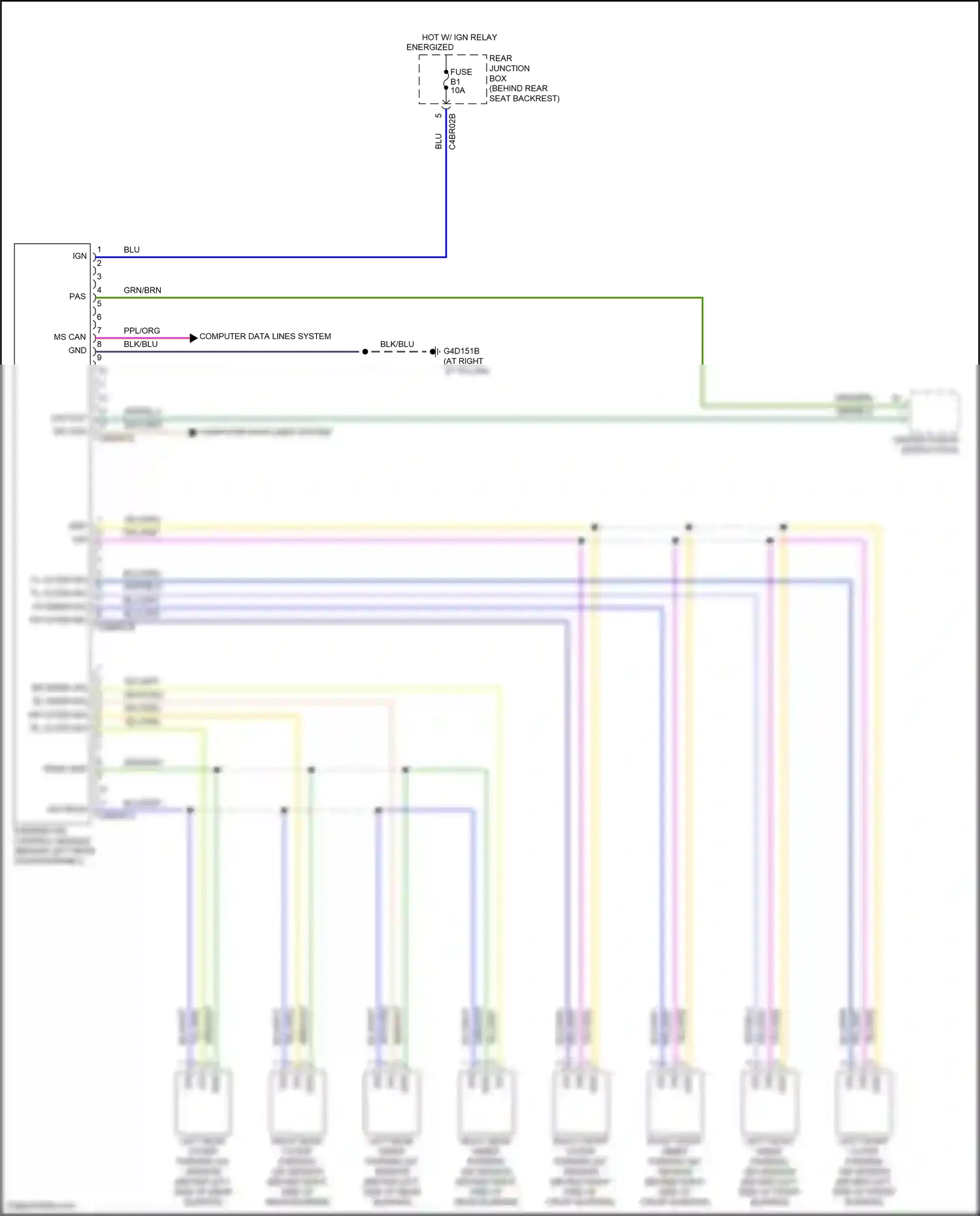 Wiring diagram fl outer sig for Land Rover Freelander L359 (2006-2010) (1 of 1)