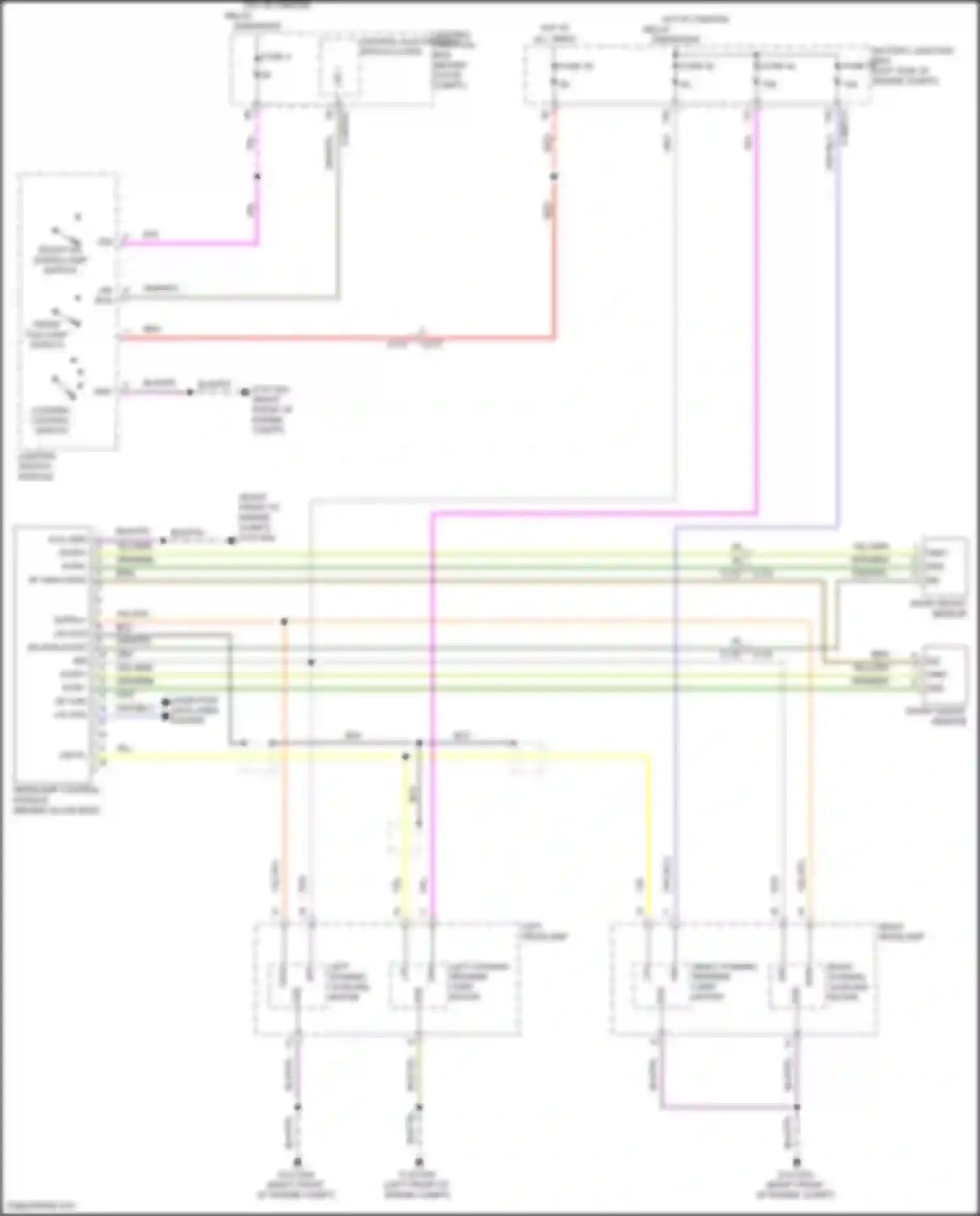 Freelander Land Rover L359 (2010-2012): Adaptive front lighting circuit