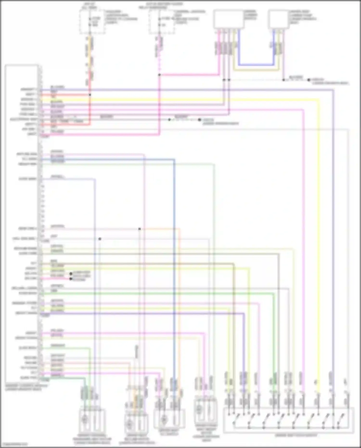 Freelander Land Rover L359 (2010-2012): Memory systems circuit