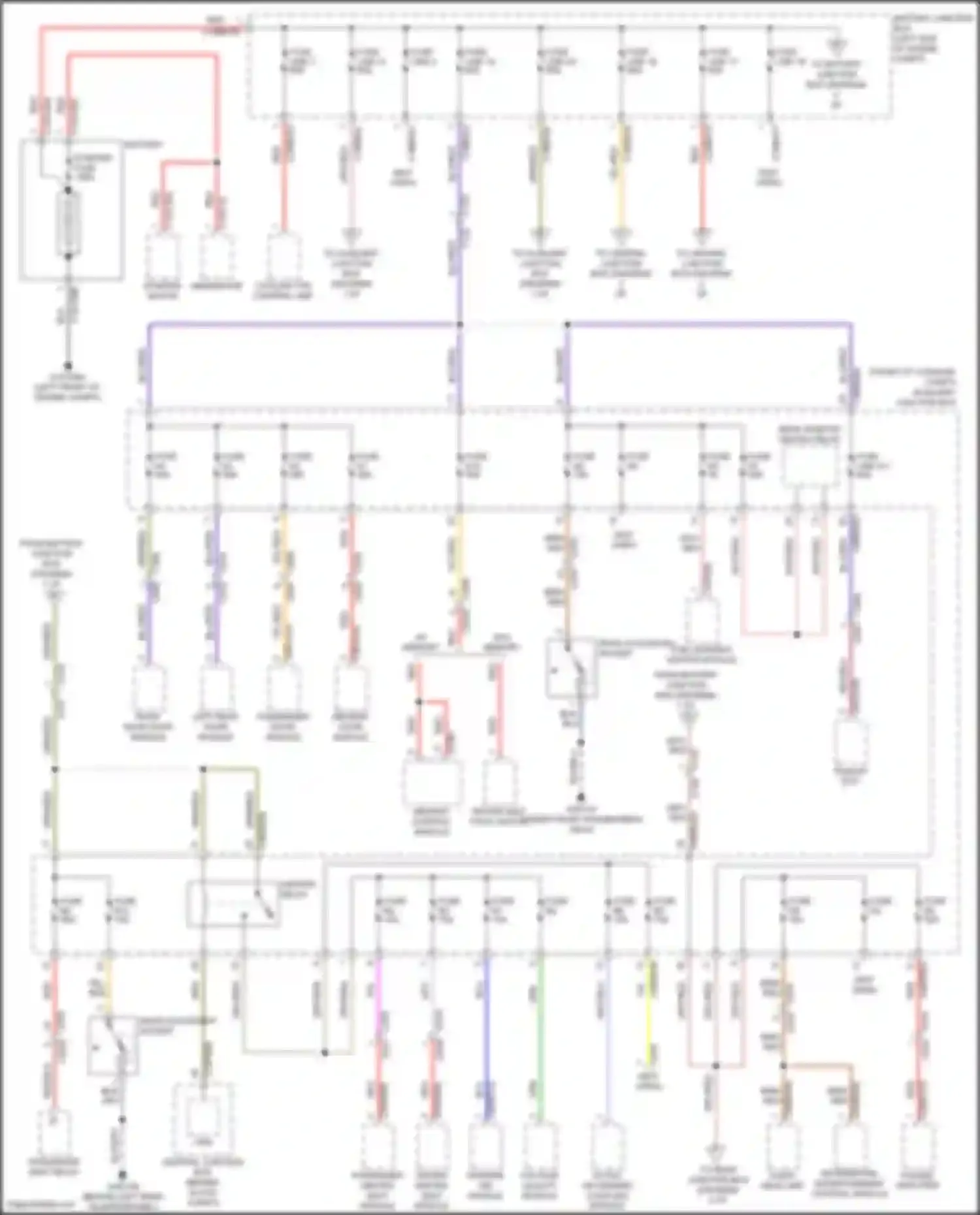 Freelander Land Rover L359 (2010-2012): Power distribution circuit (1 of 4)