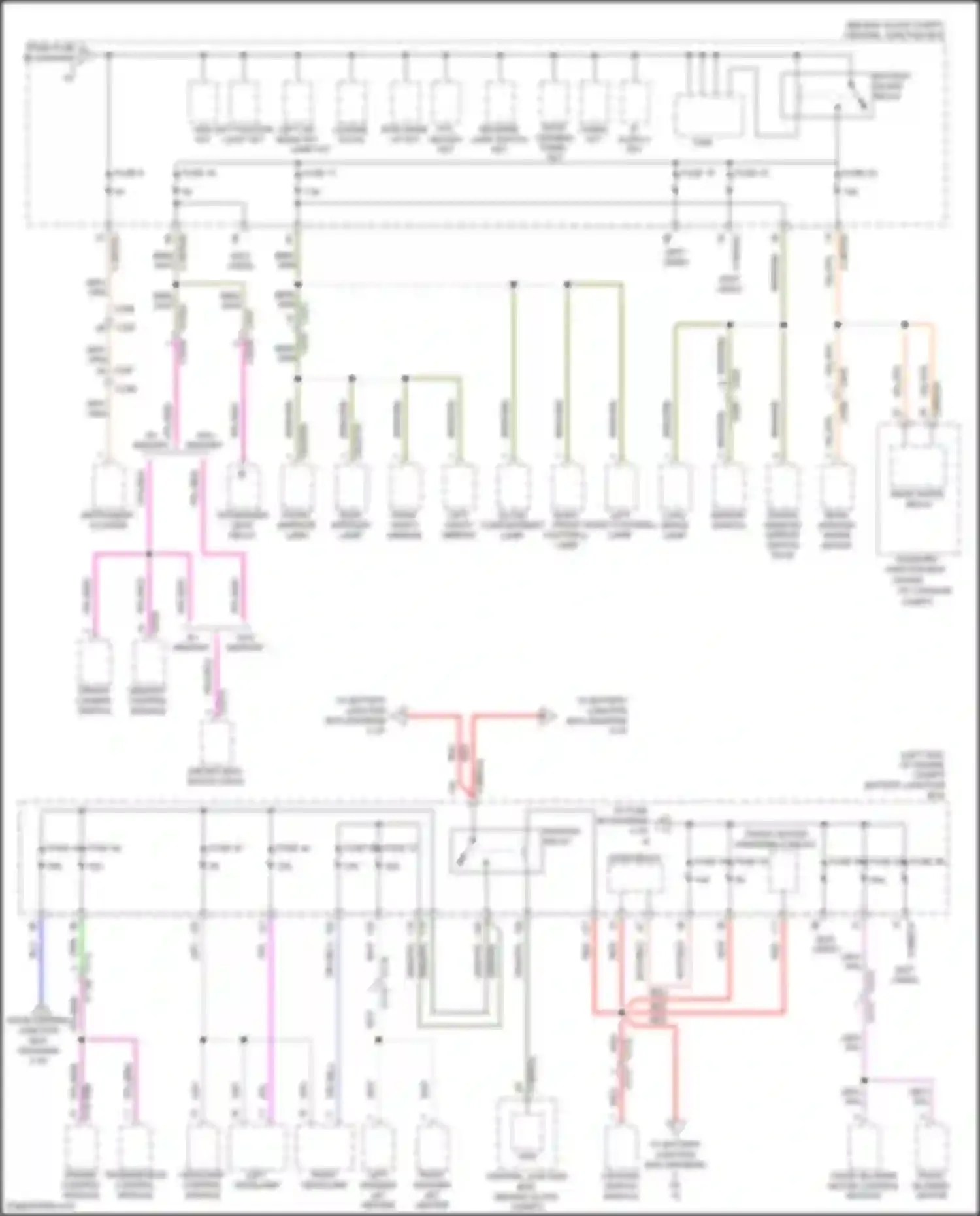 Freelander Land Rover L359 (2010-2012): Power distribution circuit (3 of 4)