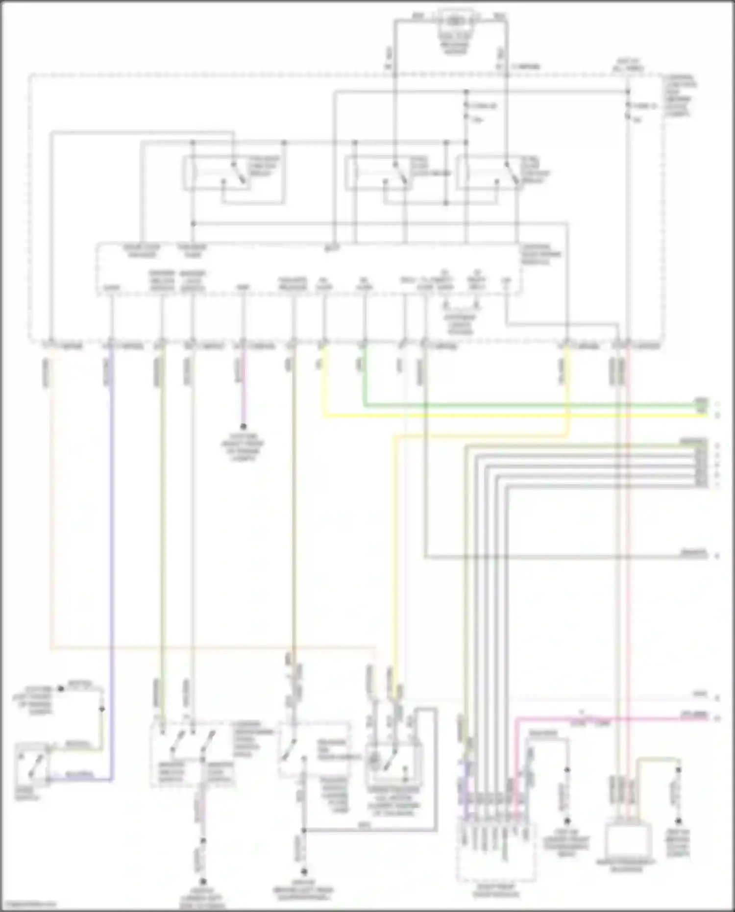 Freelander Land Rover L359 (2010-2012): Power door locks circuit (1 of 2)