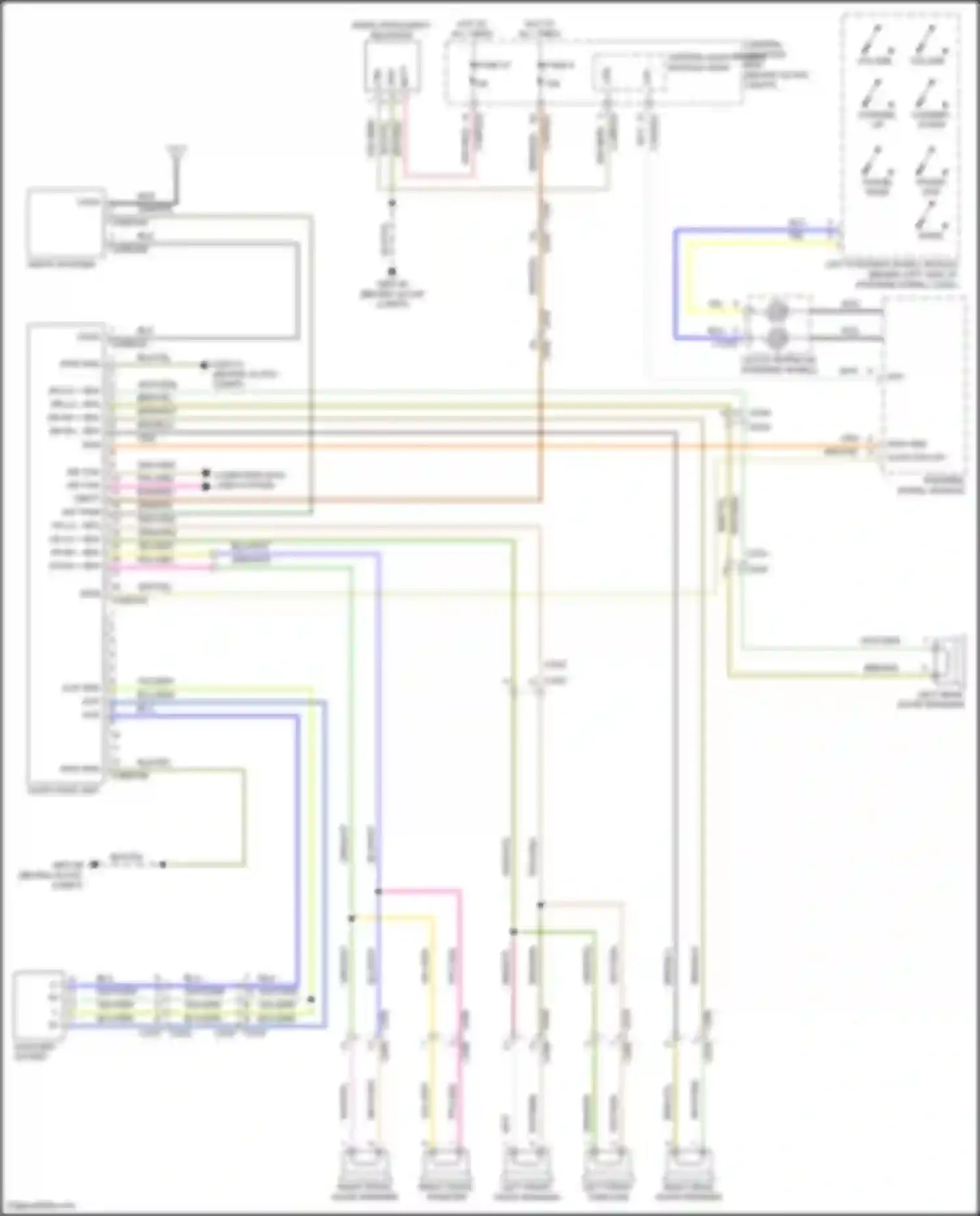 Freelander Land Rover L359 (2010-2012): Radio circuit, low line