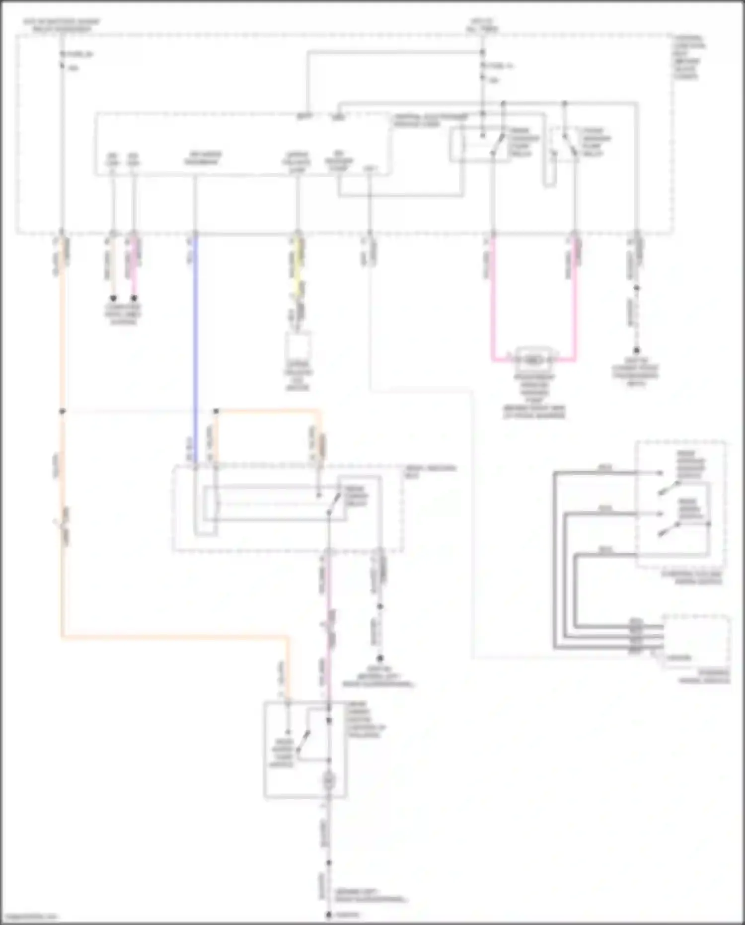 Freelander Land Rover L359 (2010-2012): Rear wiper/washer circuit