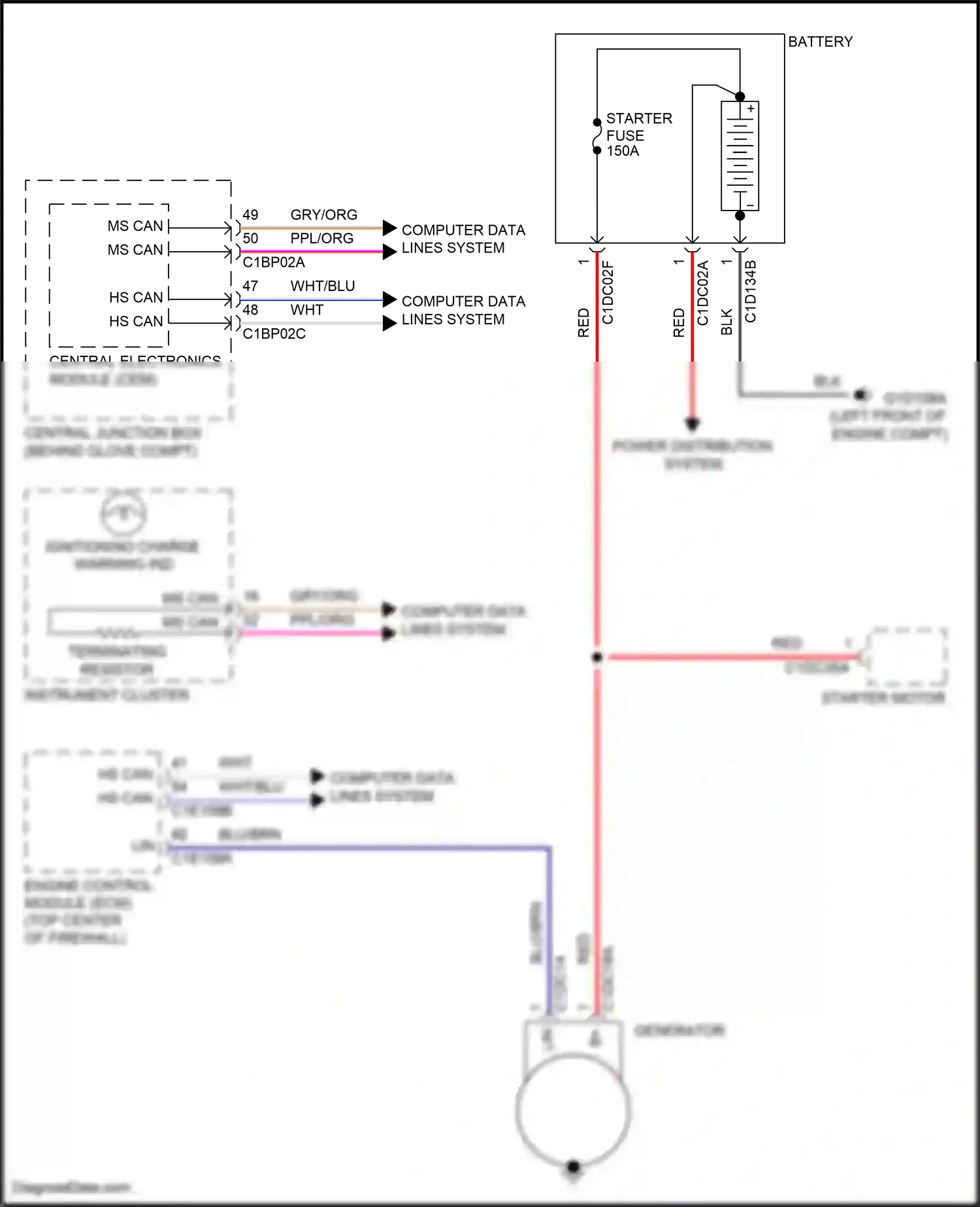 Wiring diagram computer data lines system for Land Rover Freelander L359 (2010-2012) (23 of 42)