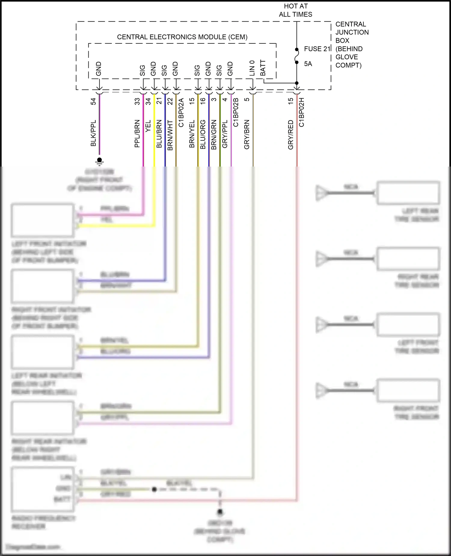 Wiring diagram nca for Land Rover Freelander L359 (2010-2012) (20 of 20)