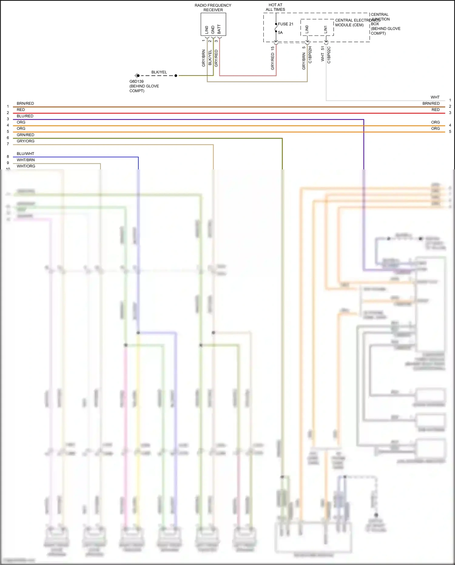 Wiring diagram nca for Land Rover Freelander L359 (2010-2012) (5 of 20)