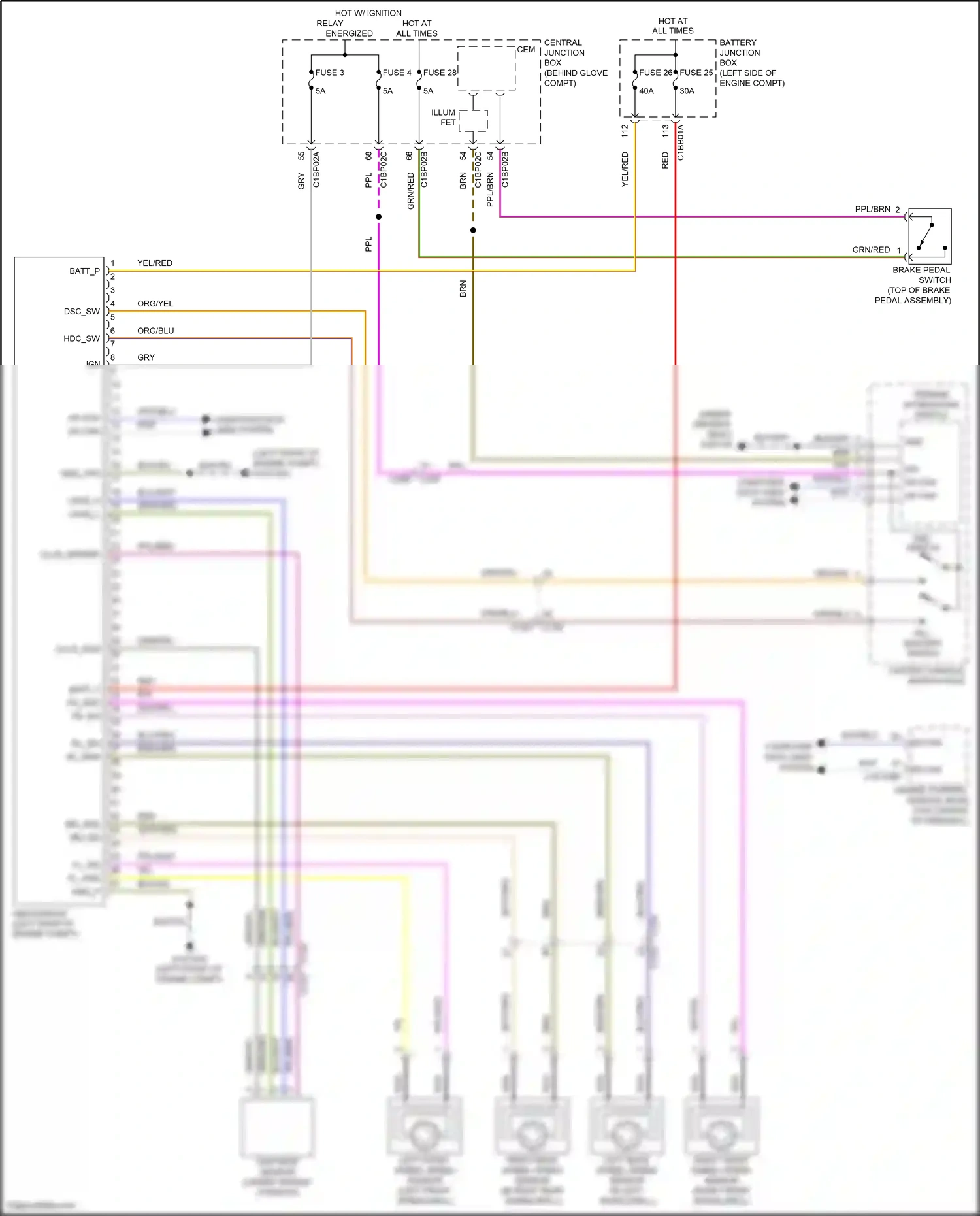 Wiring diagram org/blu for Land Rover Freelander L359 (2010-2012) (1 of 6)