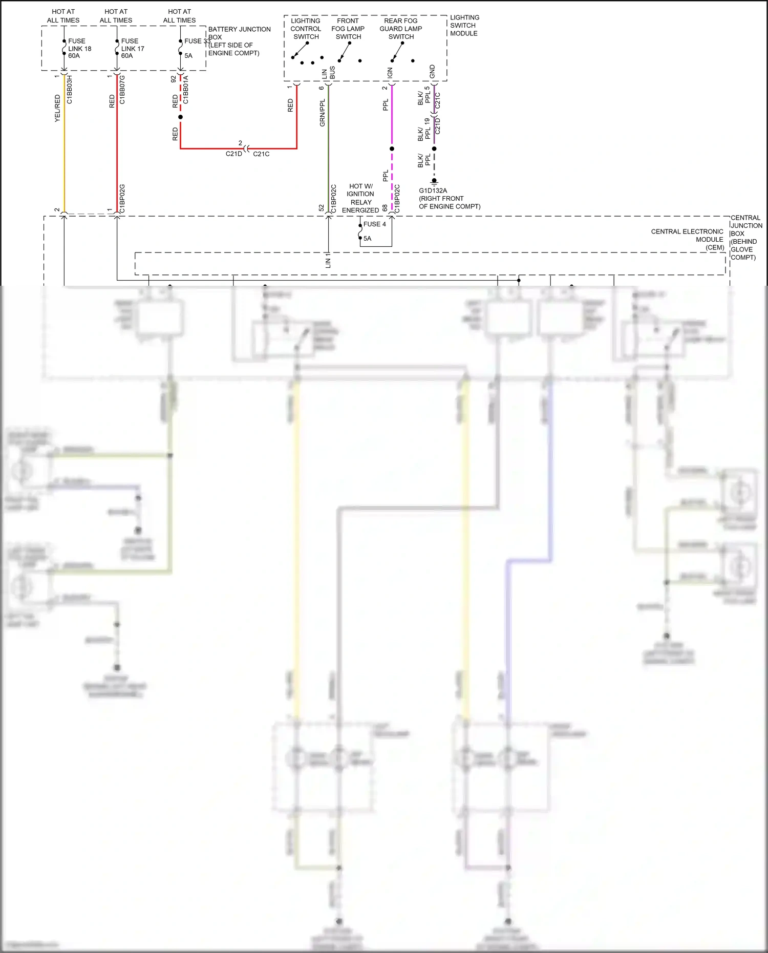 Wiring diagram red for Land Rover Freelander L359 (2010-2012) (23 of 33)