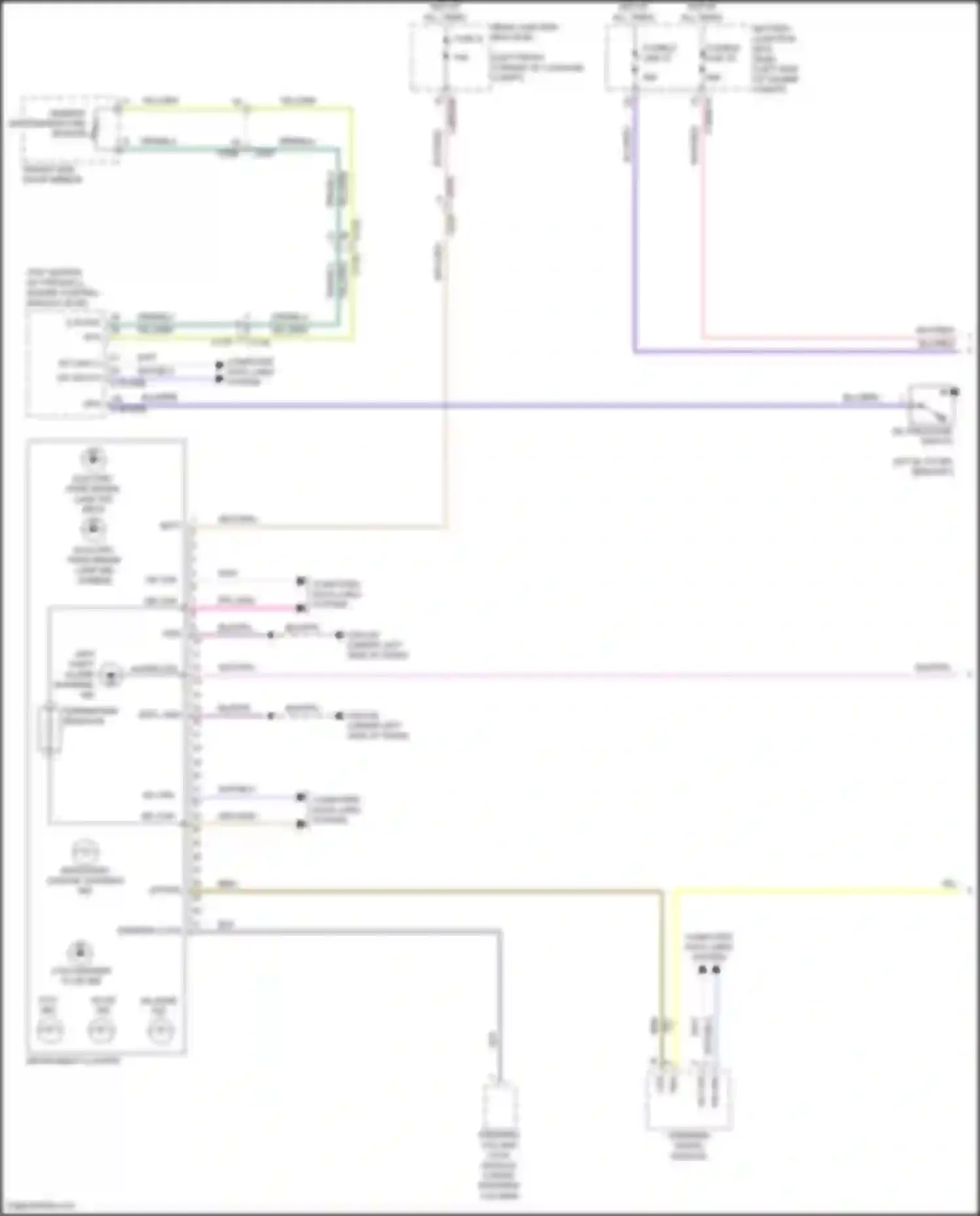 Freelander Land Rover L359 (2012-2014): Instrument cluster circuit (1 of 2)
