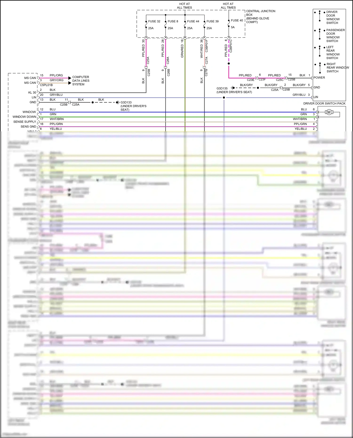 Wiring diagram blk for Land Rover Freelander L359 (2012-2014) (48 of 52)