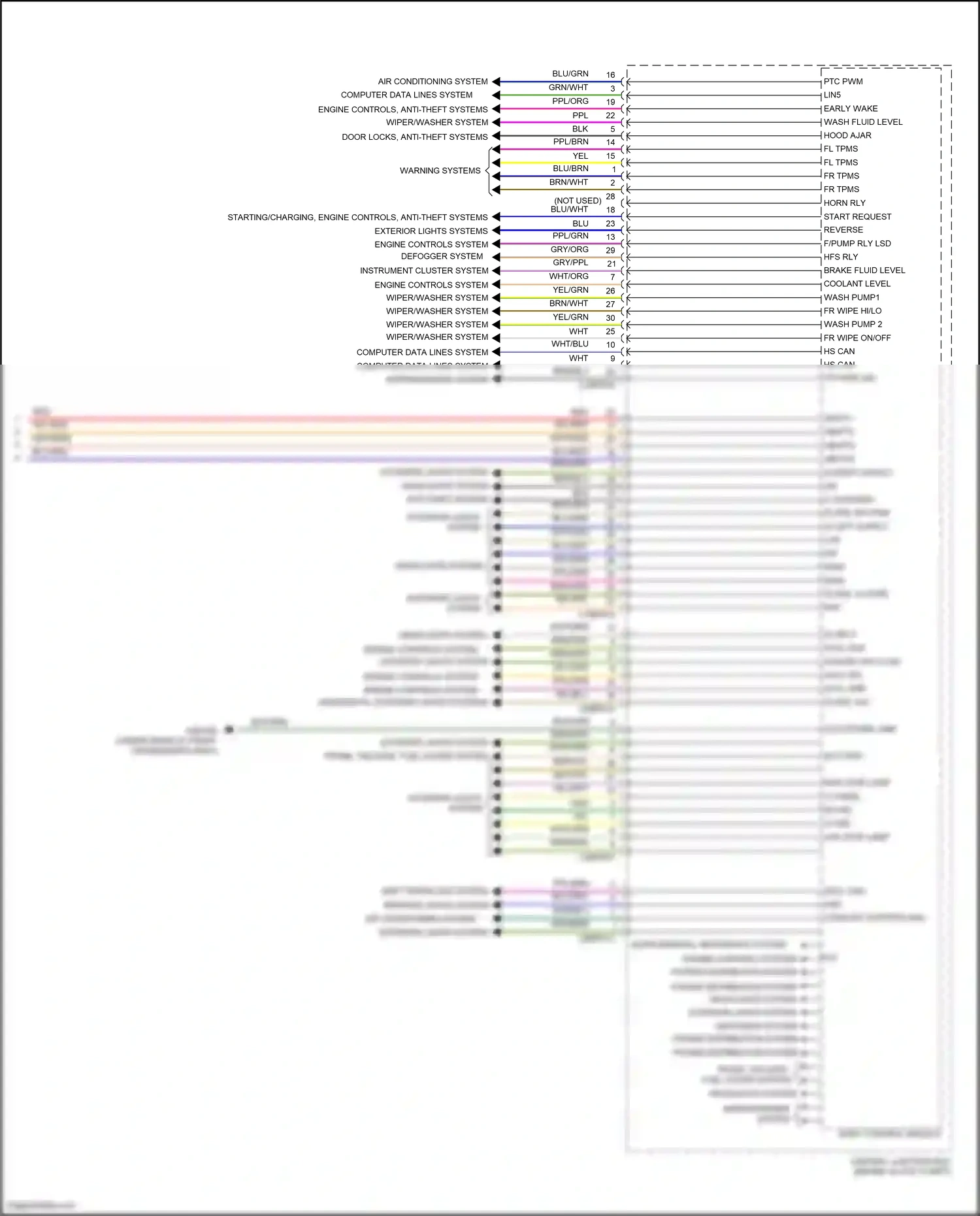 Wiring diagram blu for Land Rover Freelander L359 (2012-2014) (13 of 31)