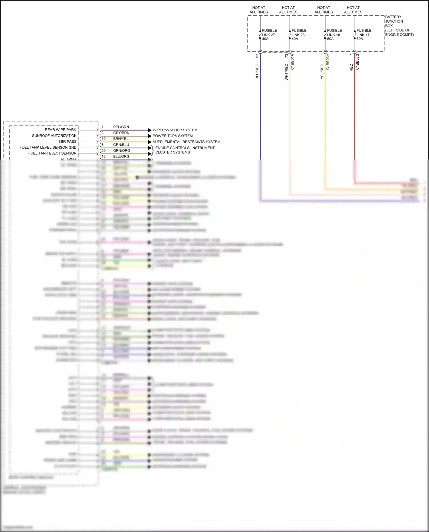 Wiring diagram body control module for Land Rover Freelander L359 (2012-2014) (2 of 3)