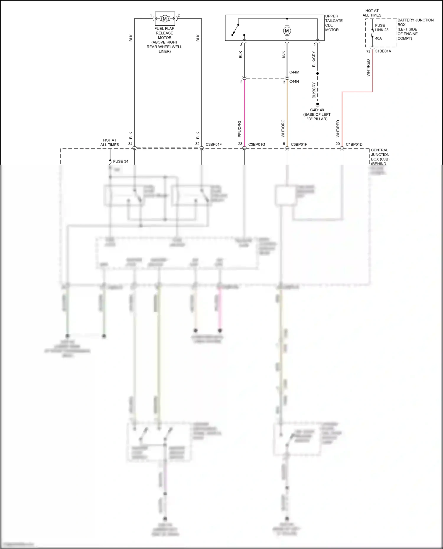 Wiring diagram center instrument panel switch pack for Land Rover Freelander L359 (2012-2014) (3 of 3)