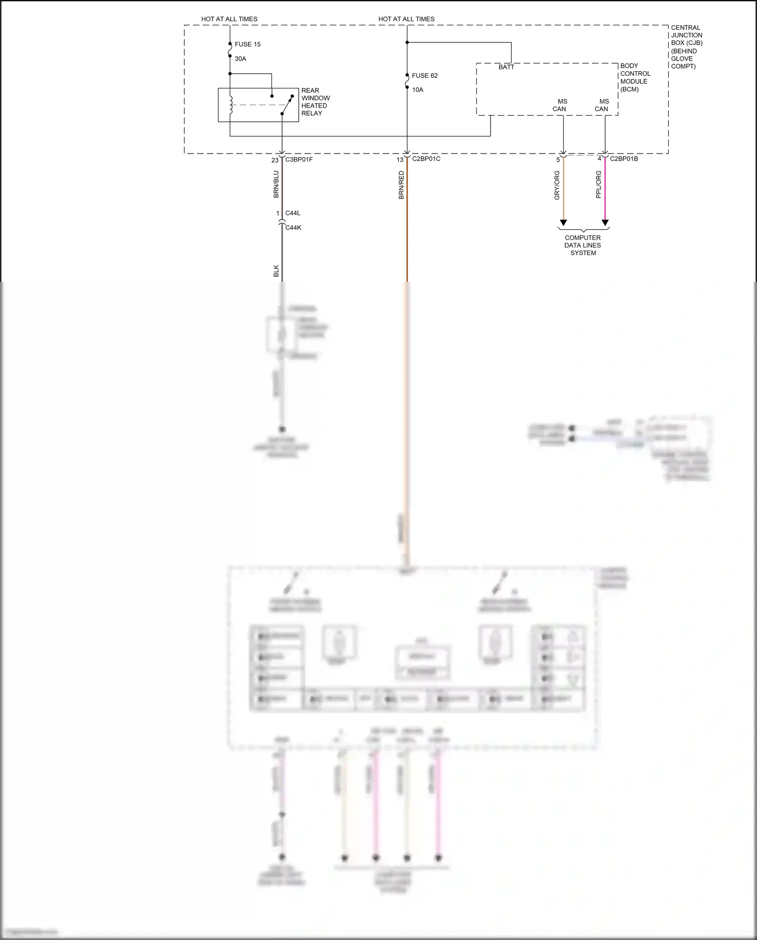 Wiring diagram computer data lines system for Land Rover Freelander L359 (2012-2014) (27 of 53)