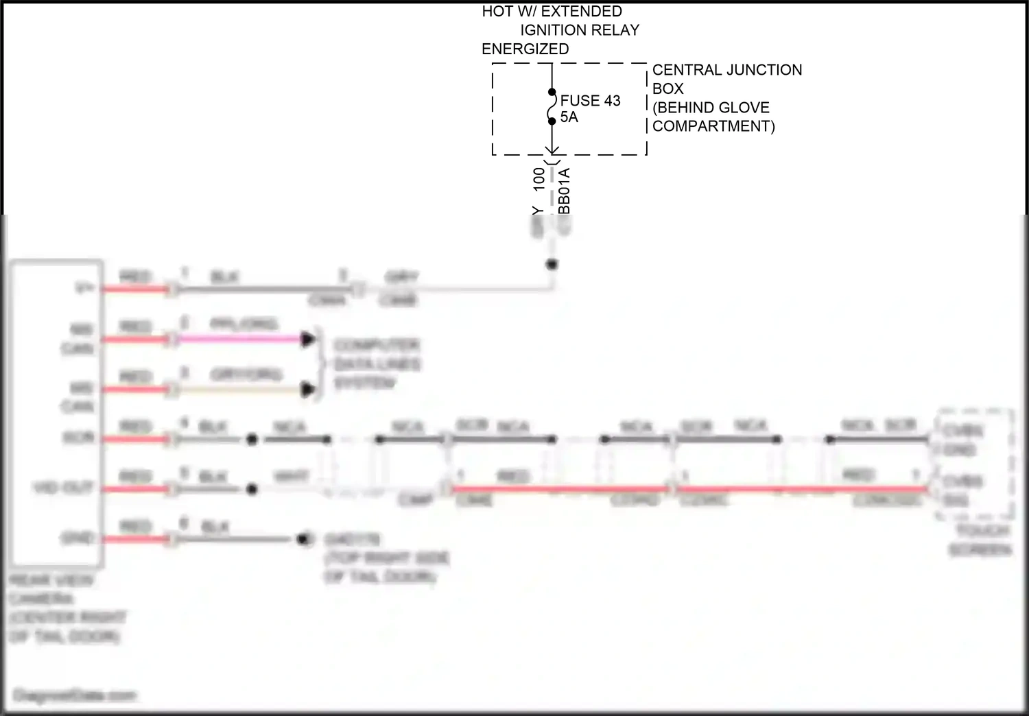 Wiring diagram red for Land Rover Freelander L359 (2012-2014) (40 of 51)