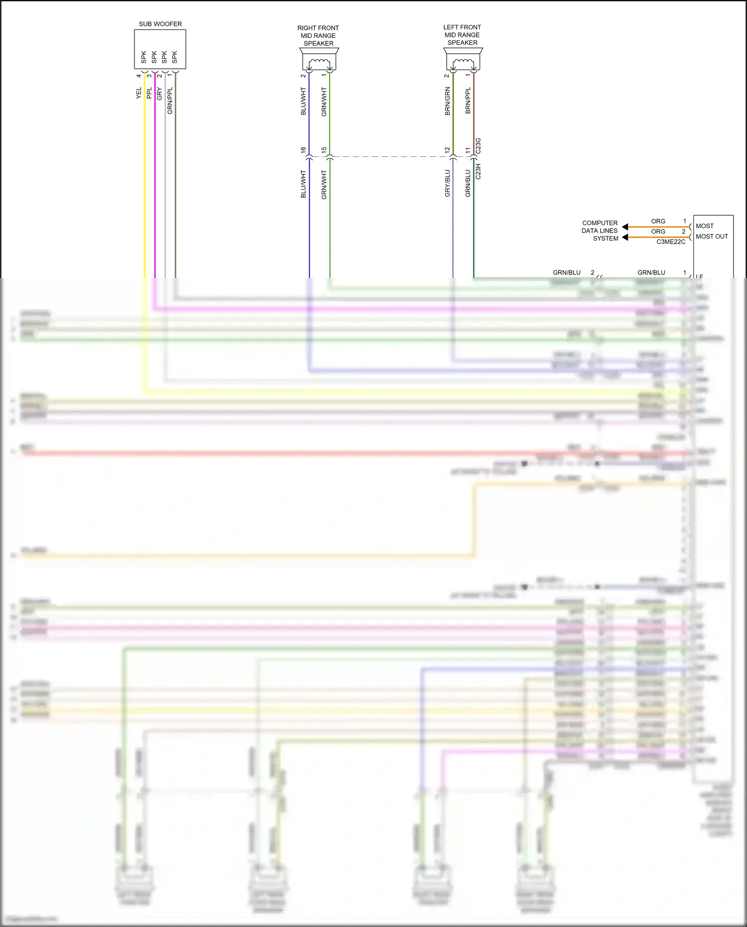 Wiring diagram spk 2+ for Land Rover Freelander L359 (2012-2014) (1 of 2)