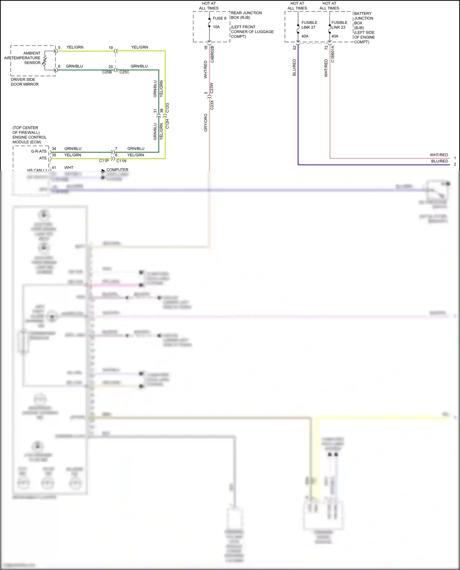 Wiring diagram steering column lock module for Land Rover Freelander L359 (2012-2014) (2 of 3)