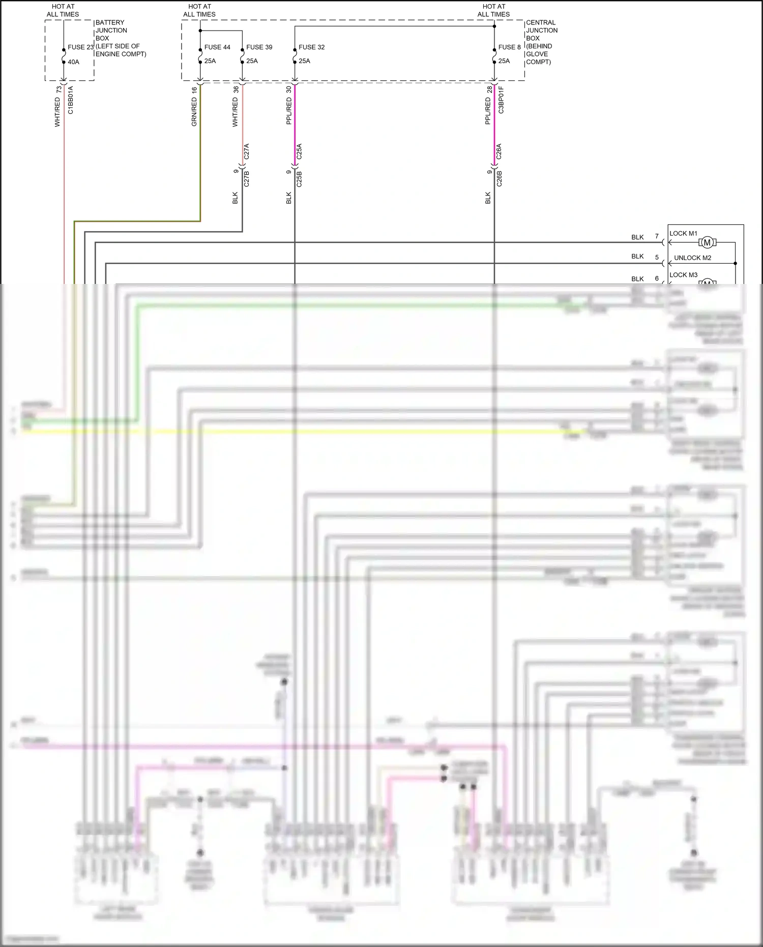 Wiring diagram unlock fb for Land Rover Freelander L359 (2012-2014) (1 of 1)