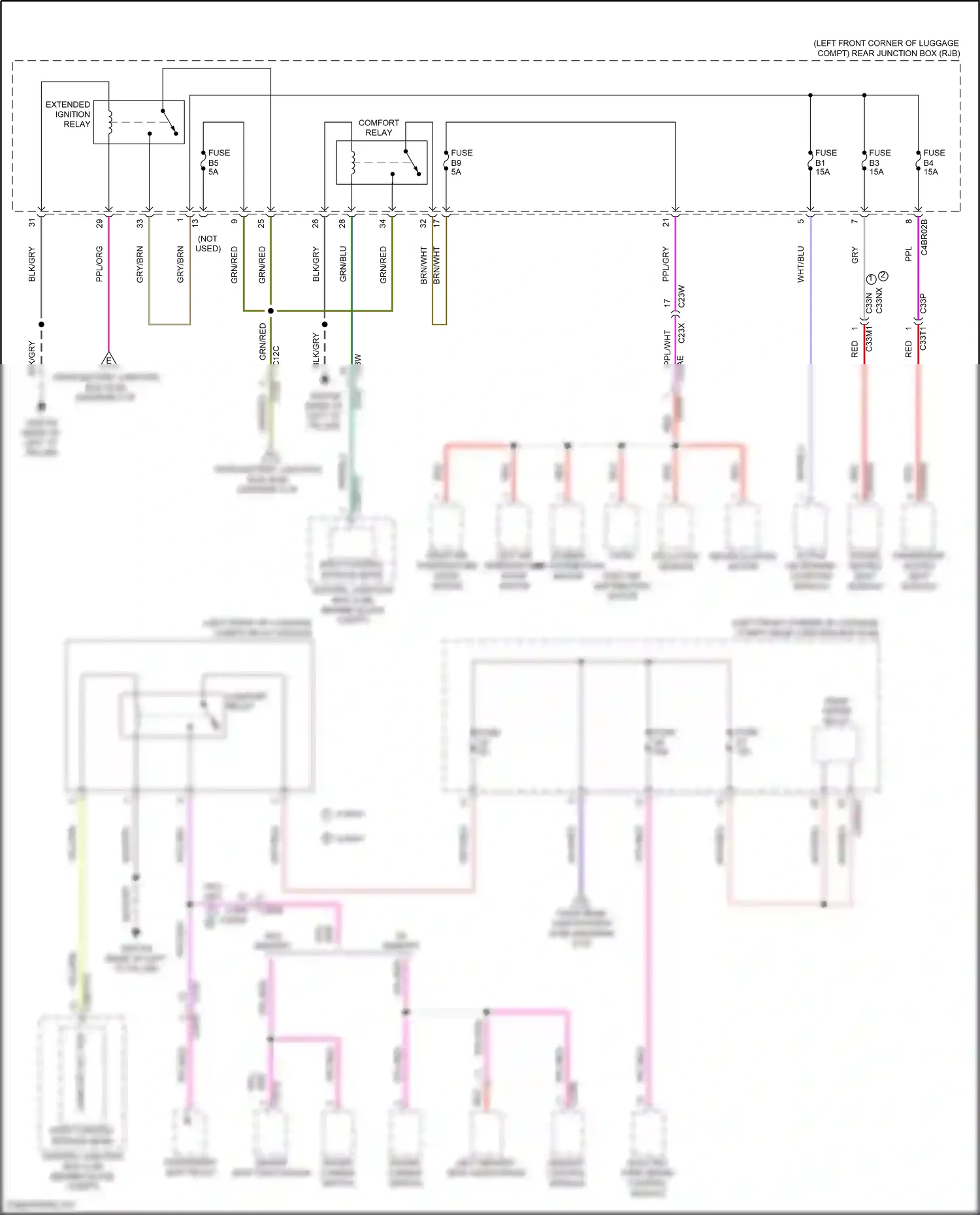Wiring diagram w/o memory for Land Rover Freelander L359 (2012-2014) (4 of 4)
