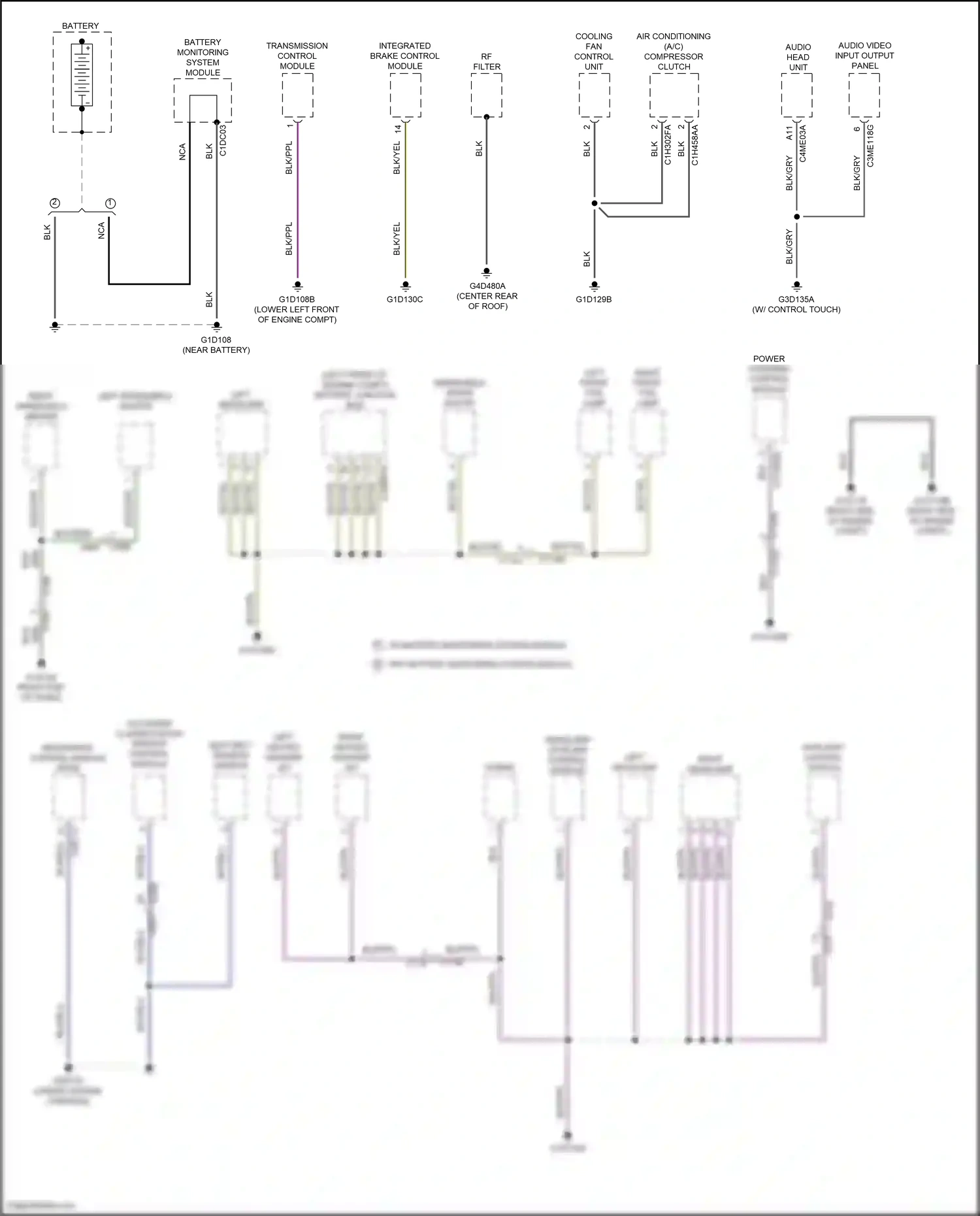 Land Rover Range Rover Evoque I facelift (2015-2018) occupant classification sensor control module wiring diagram  (4 of 5)
