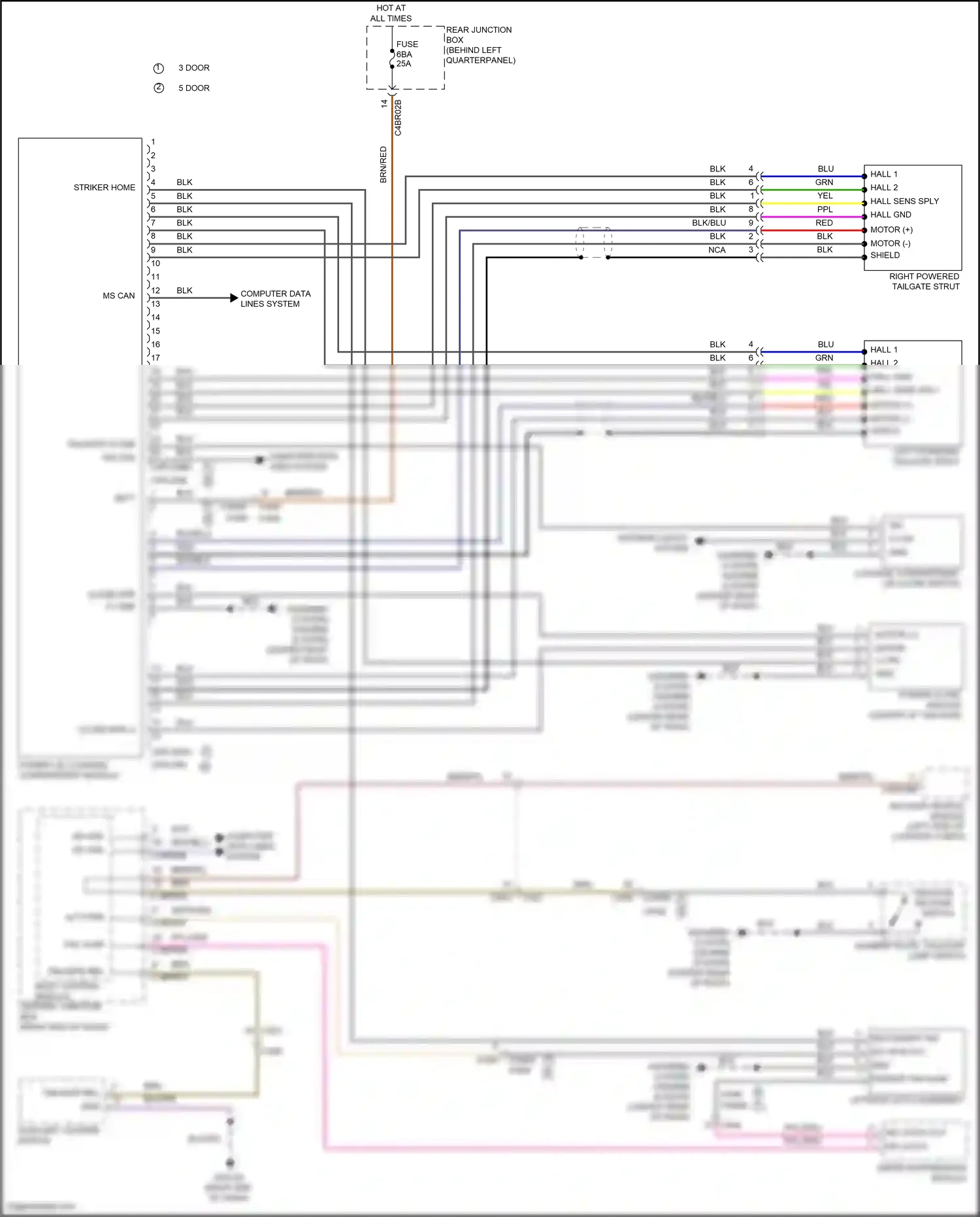 Land Rover Range Rover Evoque L538 (2011-2015) computer data lines system wiring diagram  (39 of 67)
