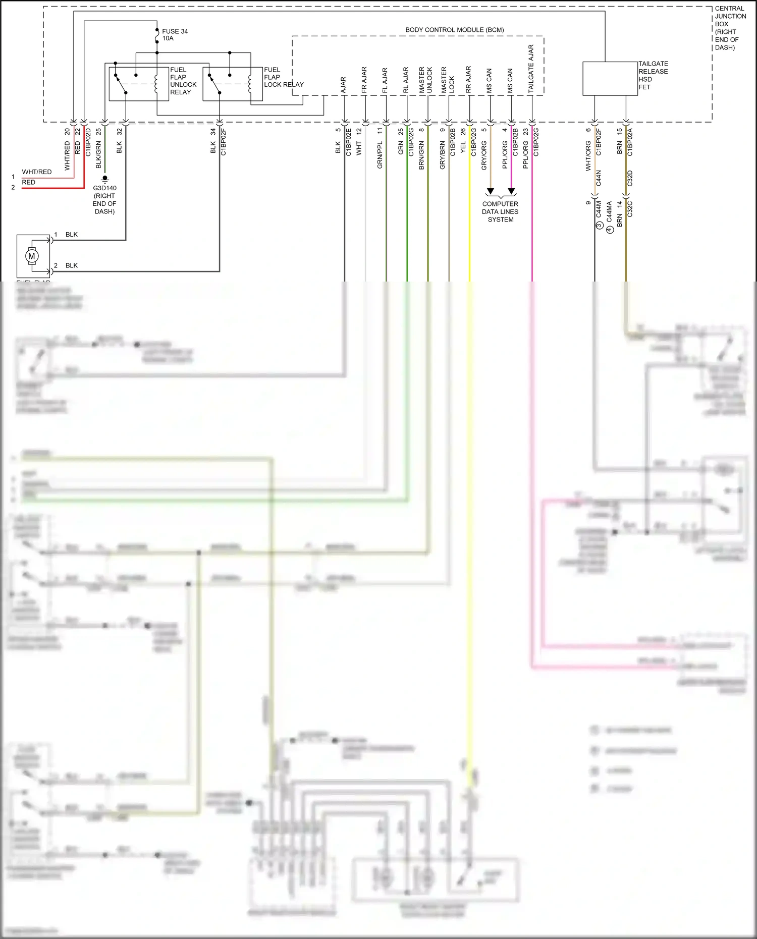Land Rover Range Rover Evoque L538 (2011-2015) computer data lines system wiring diagram  (47 of 67)