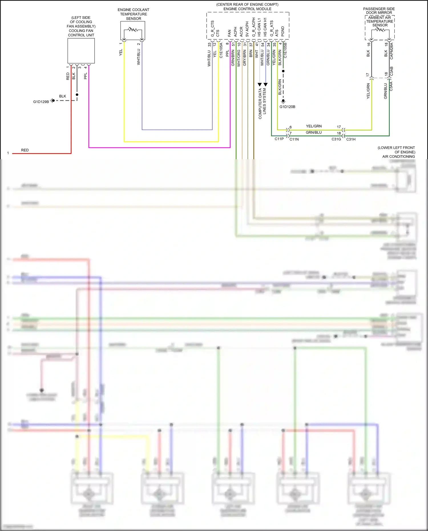 Land Rover Range Rover Evoque L538 (2011-2015) computer data wiring diagram  (2 of 2)
