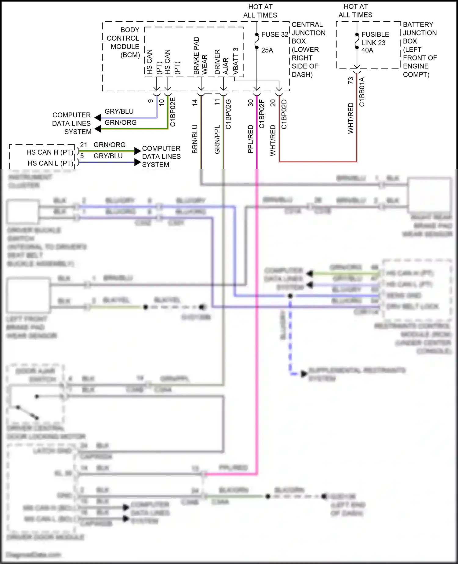 Land Rover Range Rover Evoque L538 (2015-2019) computer data lines system wiring diagram  (68 of 109)