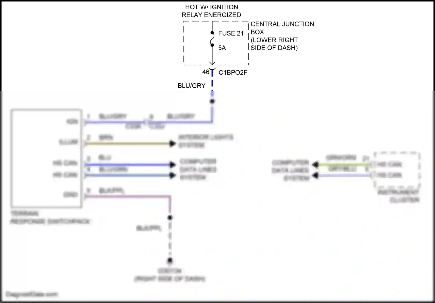 Land Rover Range Rover Evoque L538 (2015-2019) computer data lines system wiring diagram  (29 of 109)