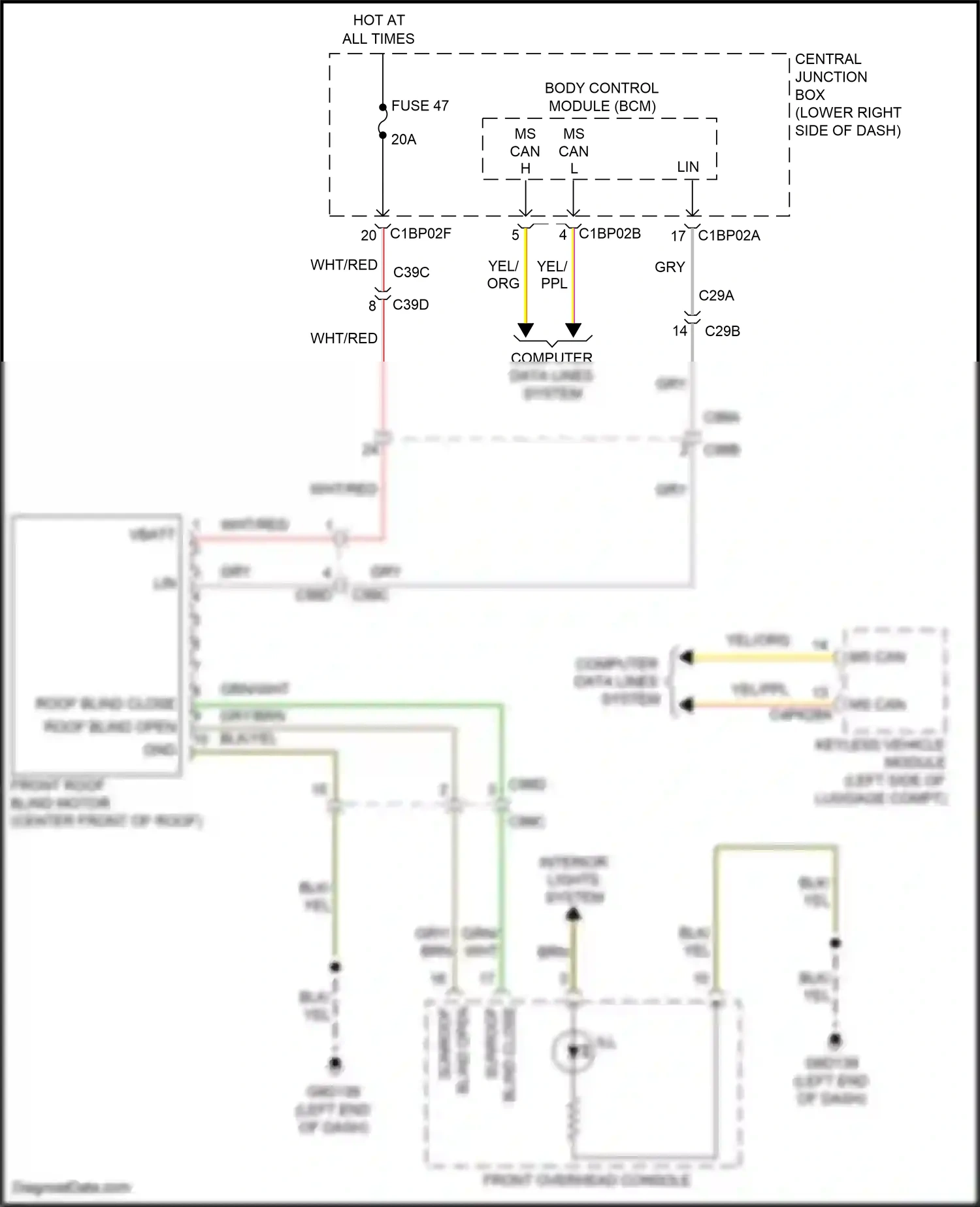 Land Rover Range Rover Evoque L538 (2015-2019) computer data lines system wiring diagram  (87 of 109)