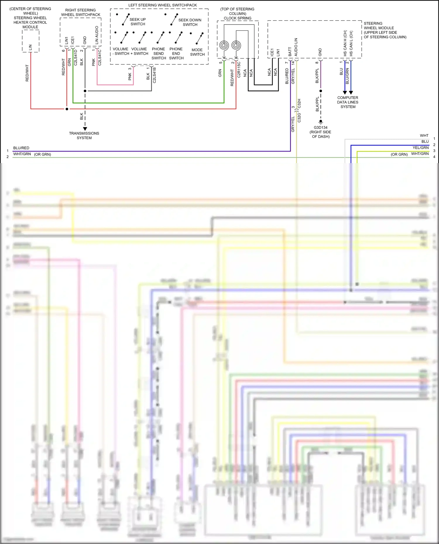 Land Rover Range Rover Evoque L538 (2015-2019) computer data lines system wiring diagram  (33 of 109)