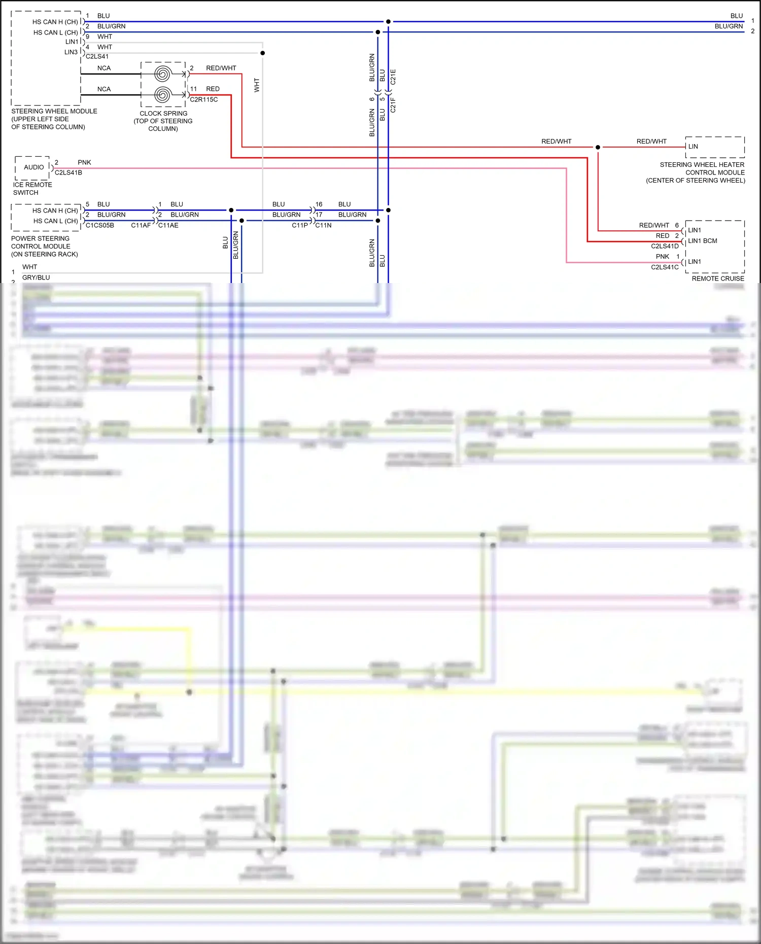 Land Rover Range Rover Evoque L538 (2015-2019) occupant classification sensor control module wiring diagram  (1 of 5)