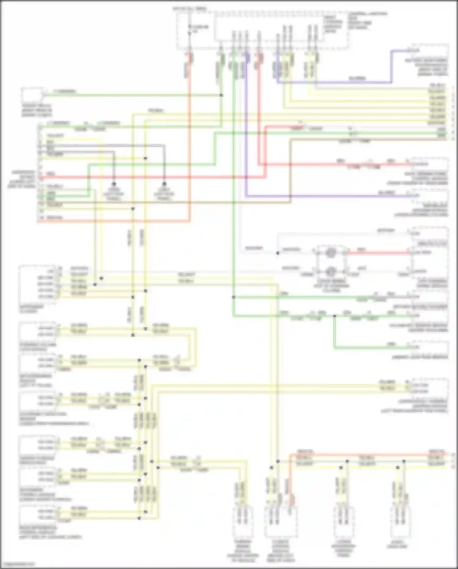 Range Rover Sport Land Rover I facelift (2009-2013): Diagnostic socket circuit (1 of 2)