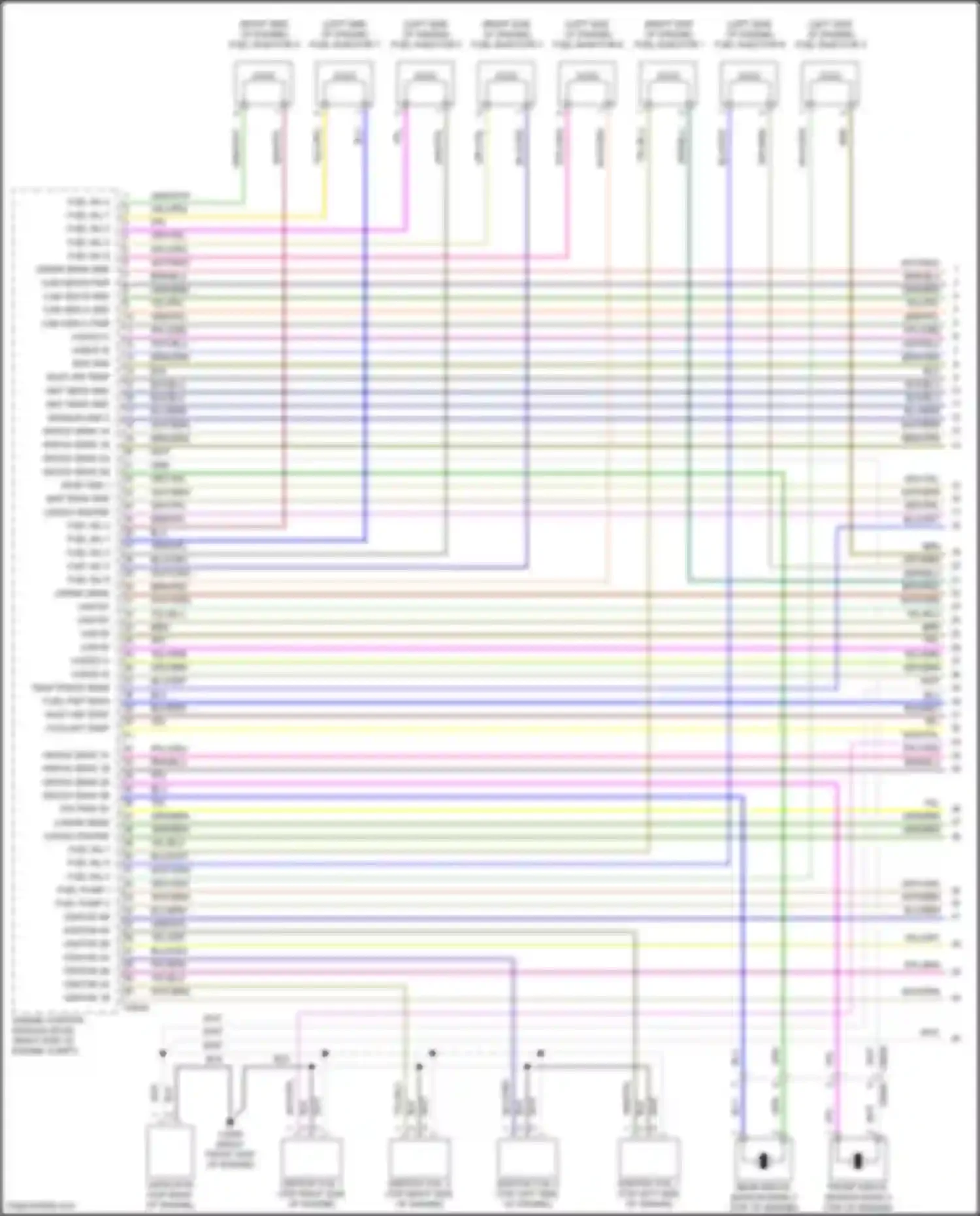 Range Rover Sport Land Rover I facelift (2009-2013): Wiring diagram engine performance 5.0l (1 of 6)