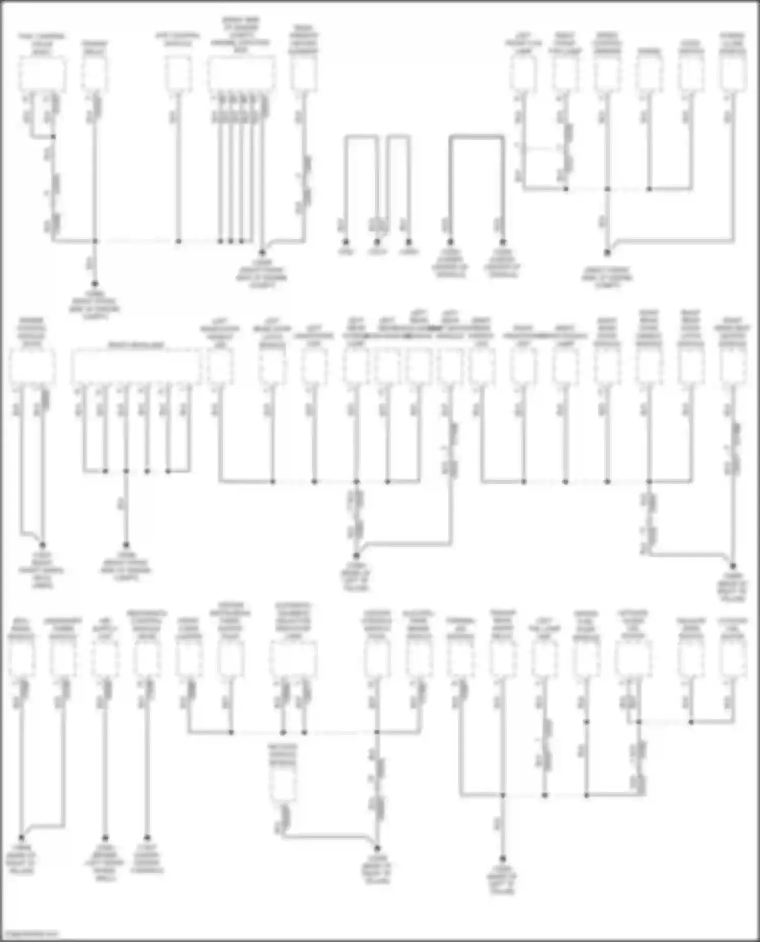 Range Rover Sport Land Rover I facelift (2009-2013): Ground distribution circuit (1 of 4)