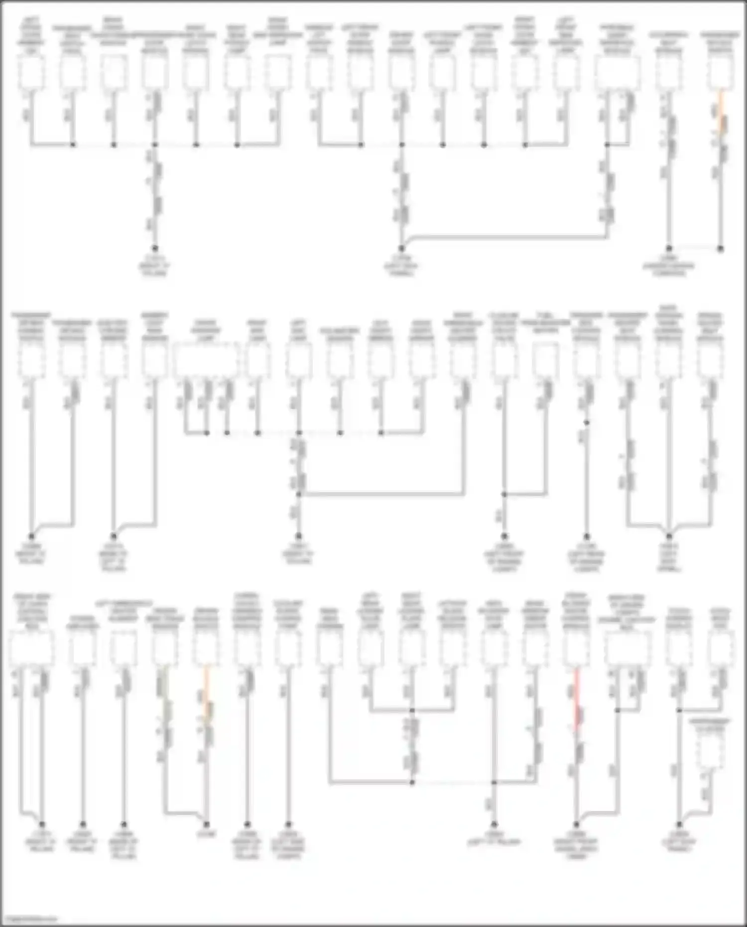 Range Rover Sport Land Rover I facelift (2009-2013): Ground distribution circuit (2 of 4)