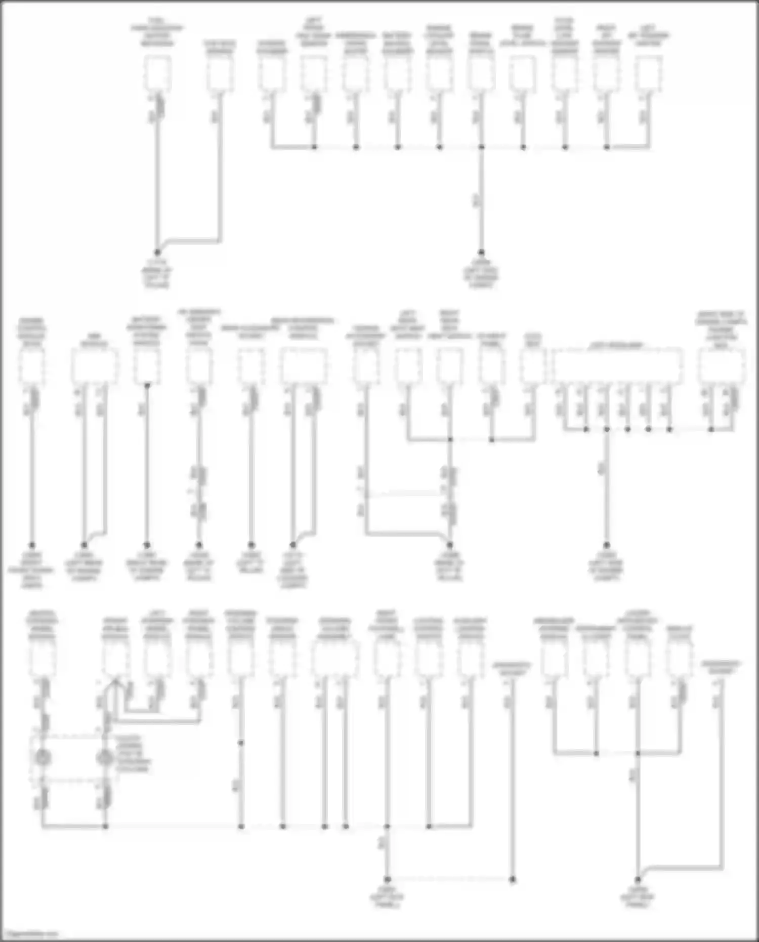 Range Rover Sport Land Rover I facelift (2009-2013): Ground distribution circuit (3 of 4)