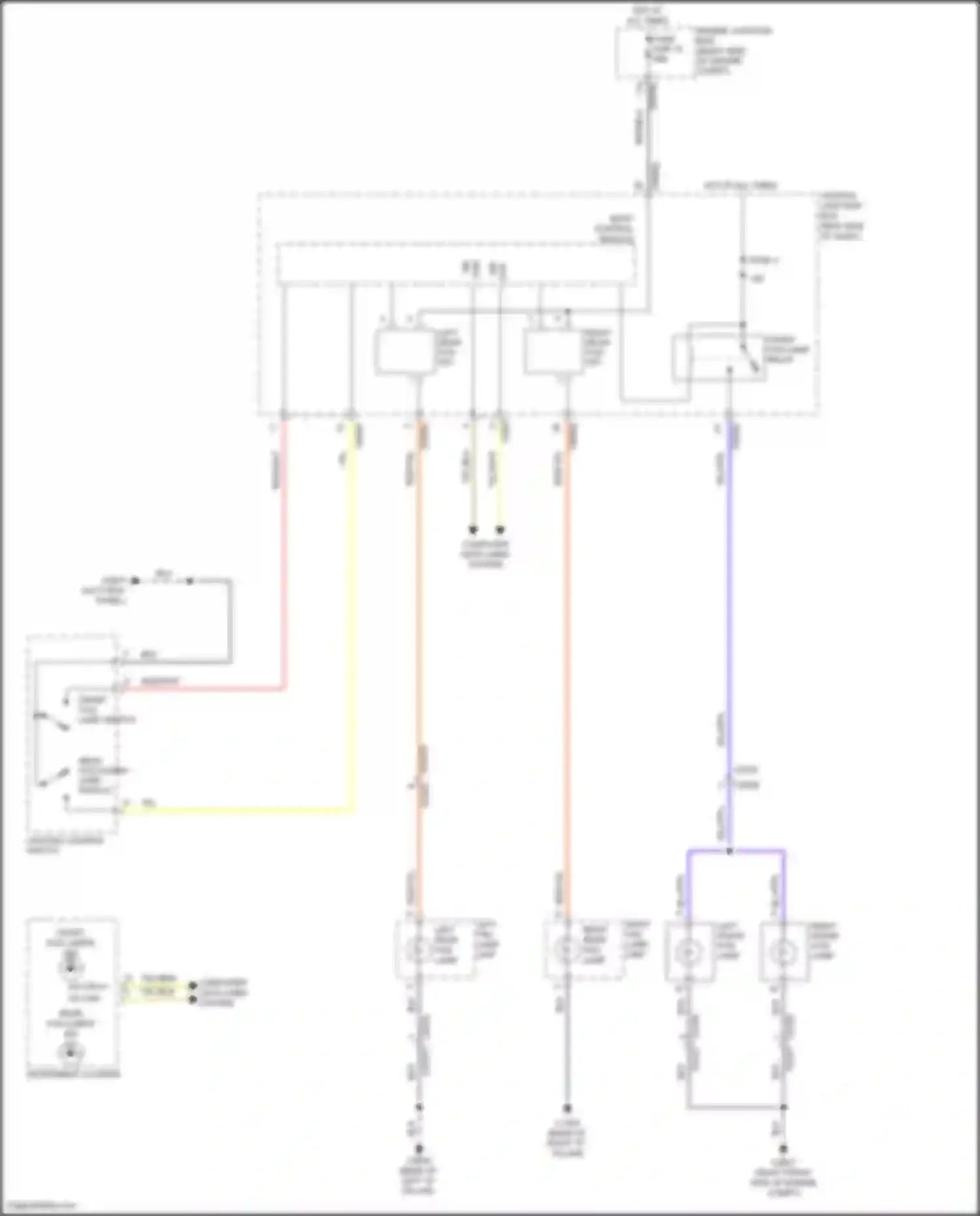 Range Rover Sport Land Rover I facelift (2009-2013): Fog lamp circuit