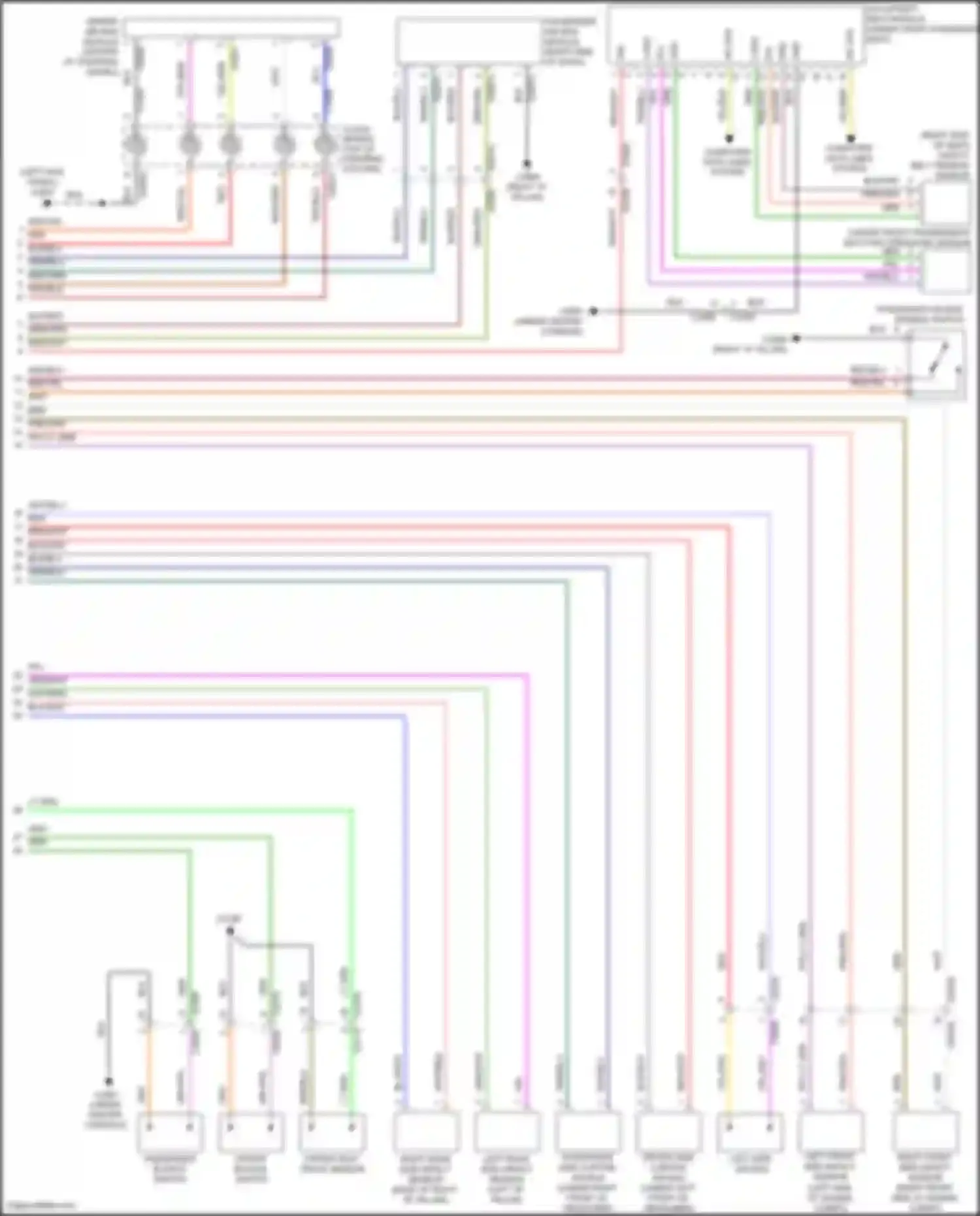 Range Rover Sport Land Rover I facelift (2009-2013): Supplemental restraints circuit (2 of 2)